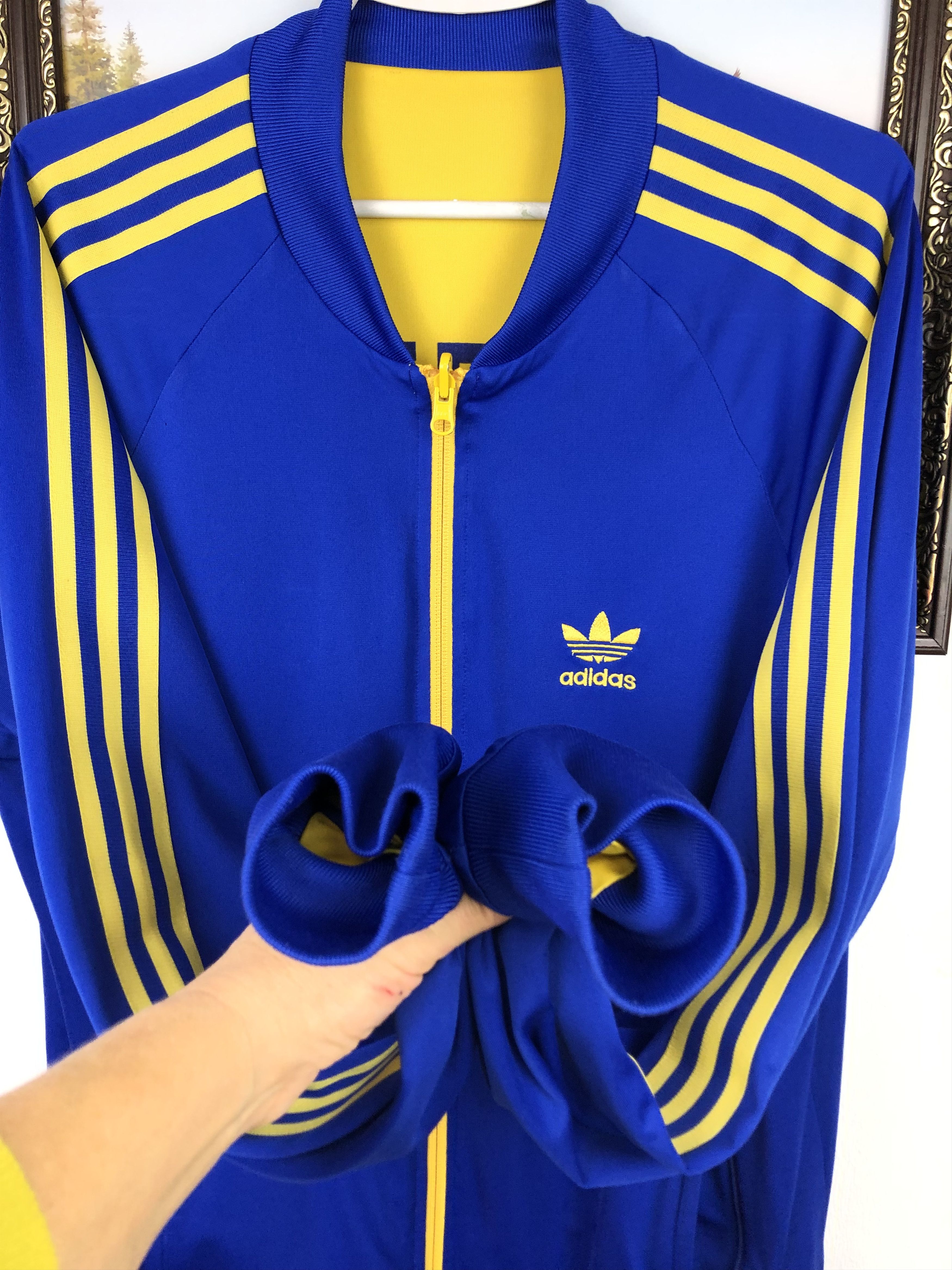 Adidas Adidas Sweden Jacket World Cup Soccer Track Top Reversible Size US L / EU 52-54 / 3 - 4 Thumbnail