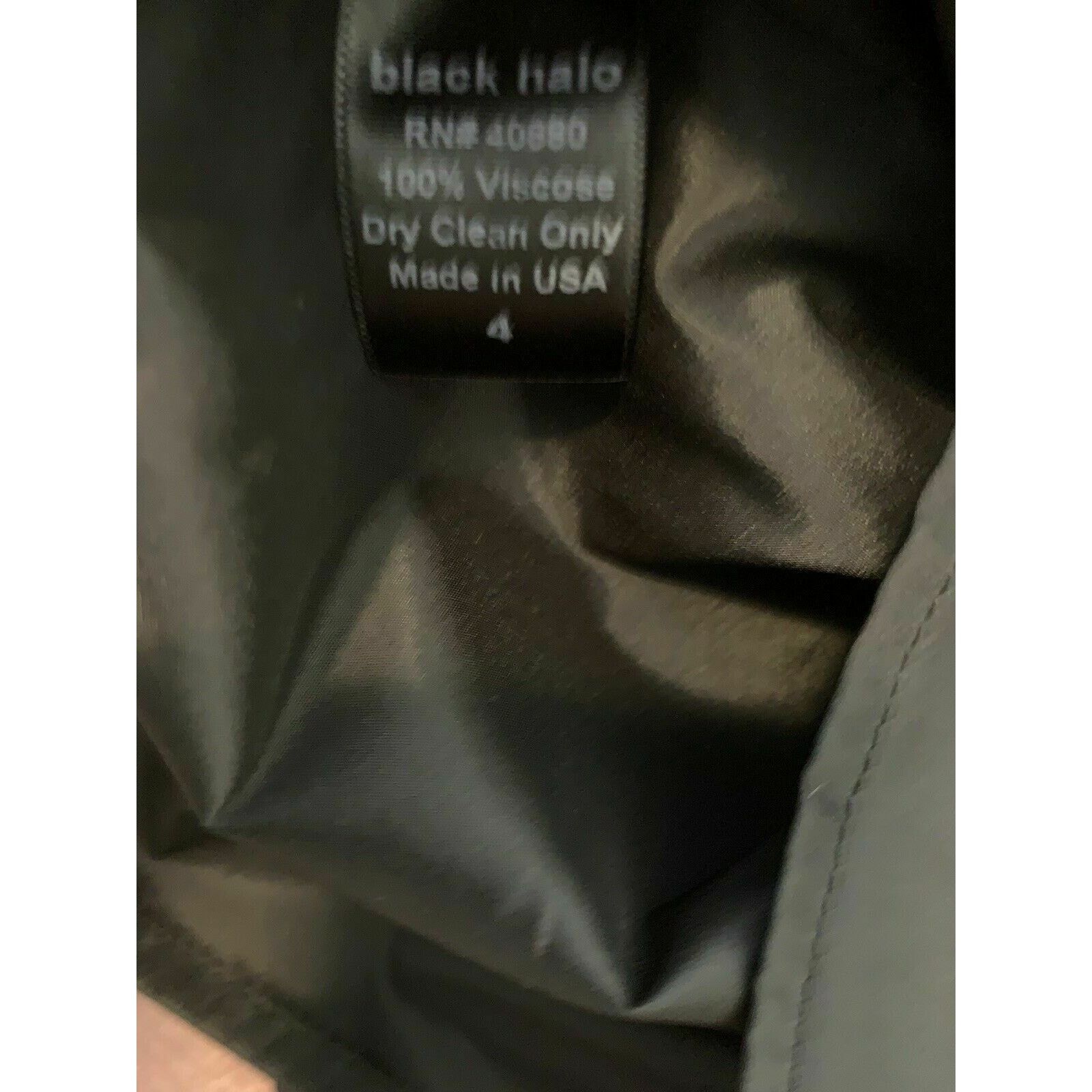 Black Halo Black Halo Feather One Shoulder Party Cocktail Dress Size 4 Size S / US 4 / IT 40 - 5 Thumbnail