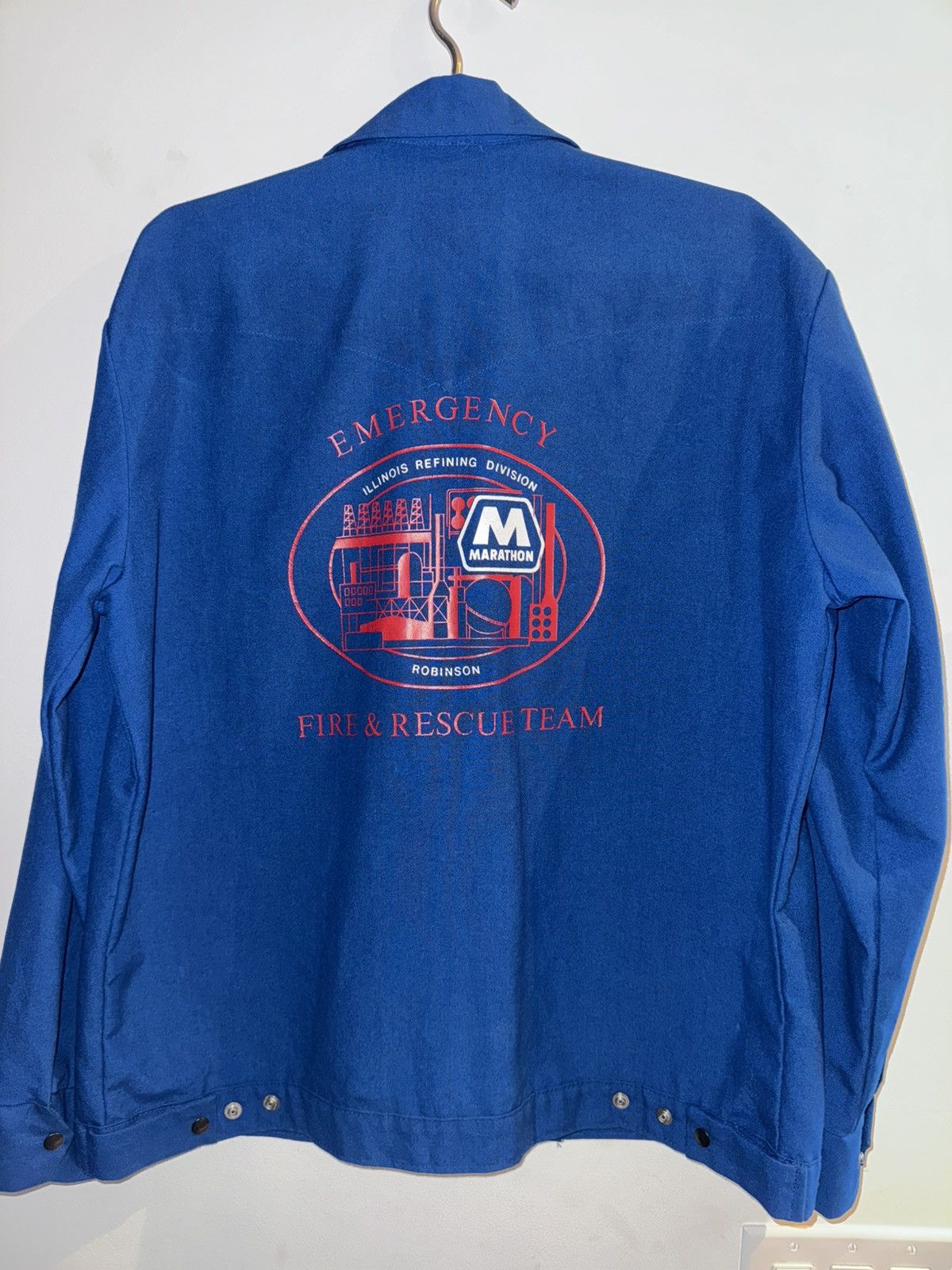 Vintage Vintage blue fire and rescue jacket Size US L / EU 52-54 / 3 - 1 Thumbnail