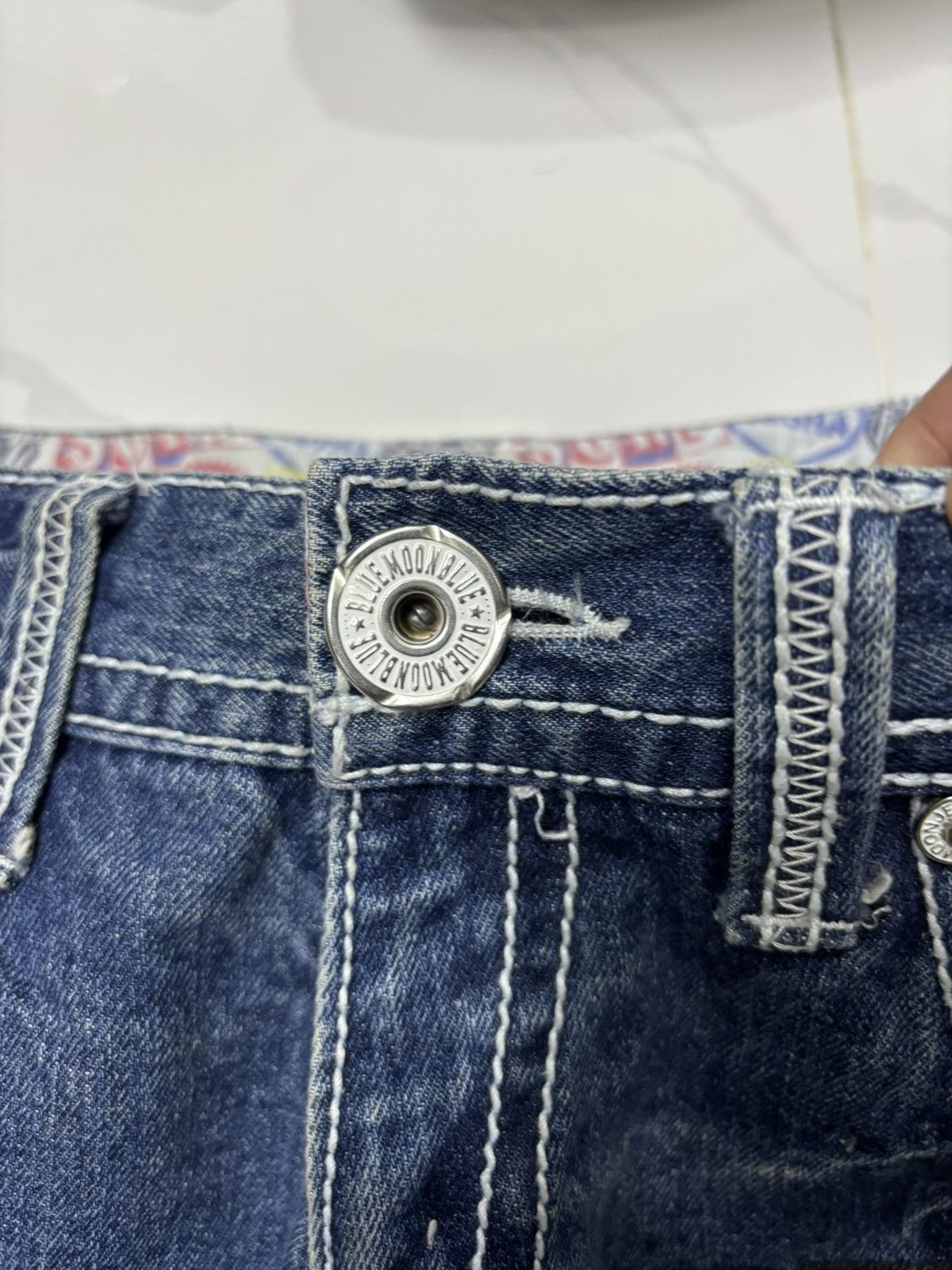 Hysteric Glamour × Japanese Brand 🔥BLUE MOON BLUE DAICOCK EVISU STYLE DENIM JEANS Size US 30 / EU 46 - 10 Thumbnail