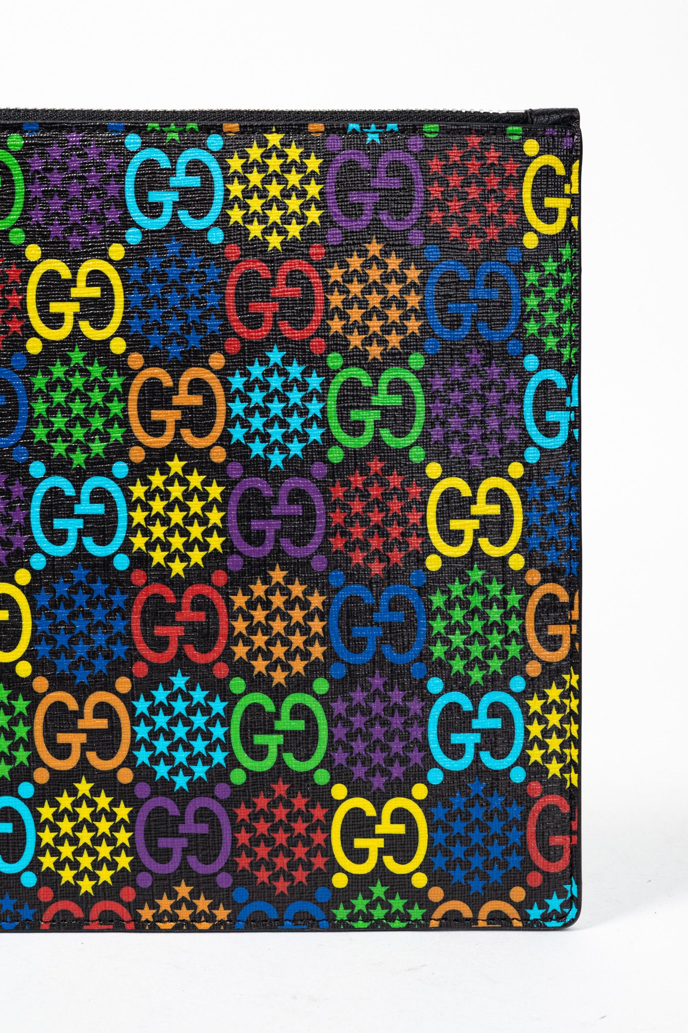 Gucci Gucci Black-Multi GG Psychedelic Zip Pouch Size ONE SIZE - 5 Thumbnail