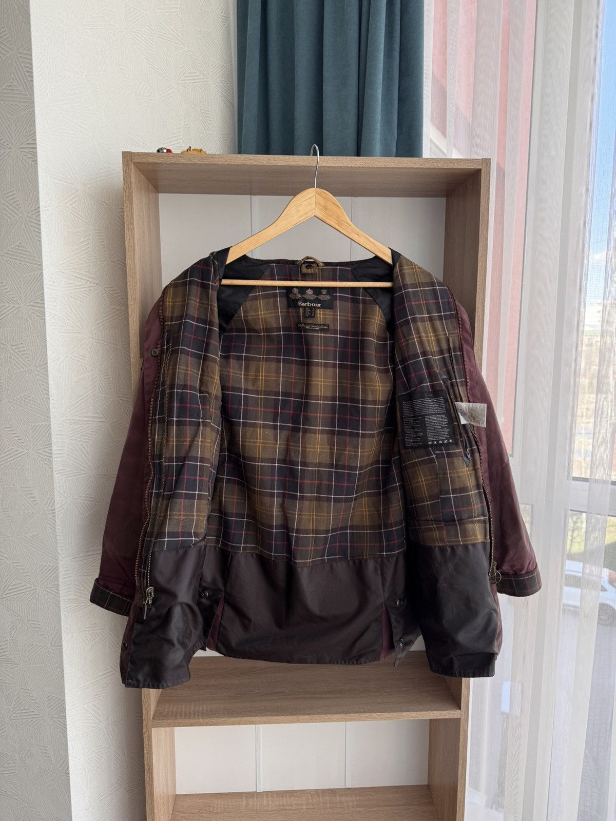 Barbour × Vintage Vintage Barbour Tartan Classic W’ Beadnell Wax Jacket Size XXL / US 16-18 / IT 52-54 - 22 Thumbnail