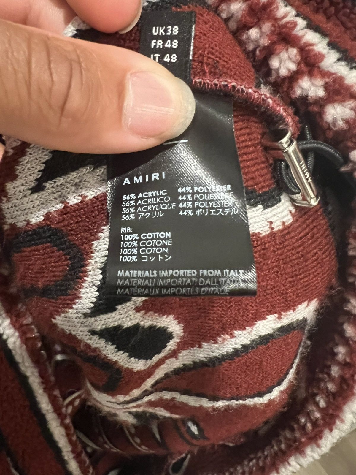 Amiri Amiri Bandana Fleece Hoodie Size US M / EU 48-50 / 2 - 9 Thumbnail