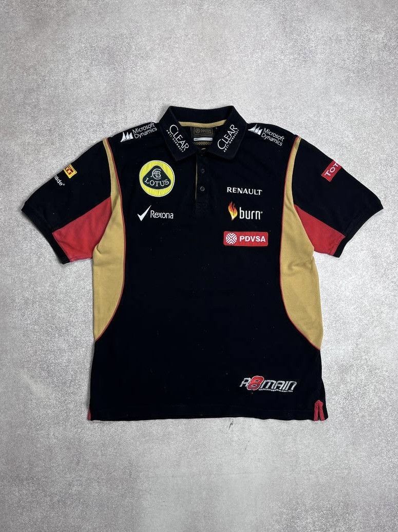 Vintage Vintage Lotus F-1 Team Racing Polo Shirt Y2K XL Size US L / EU 52-54 / 3 - 1 Thumbnail