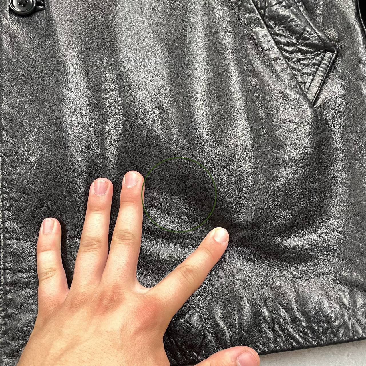 Kenzo Vintage Kenzo Homme Mid-Length Calf Leather Jacket Black L Size US L / EU 52-54 / 3 - 12 Thumbnail