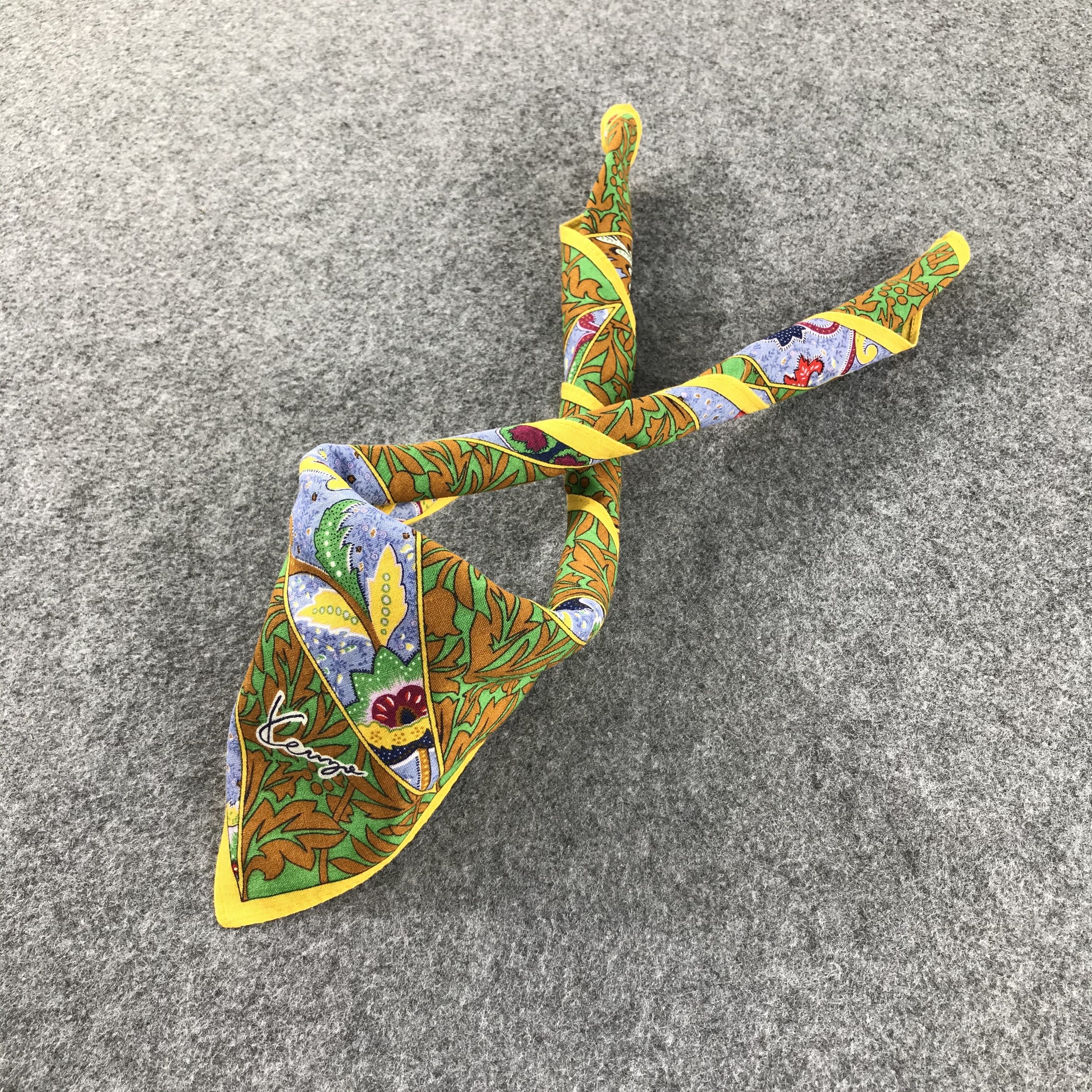 Kenzo Kenzo Batik Design Handkerchief Neckerchief H311 Size ONE SIZE - 4 Thumbnail