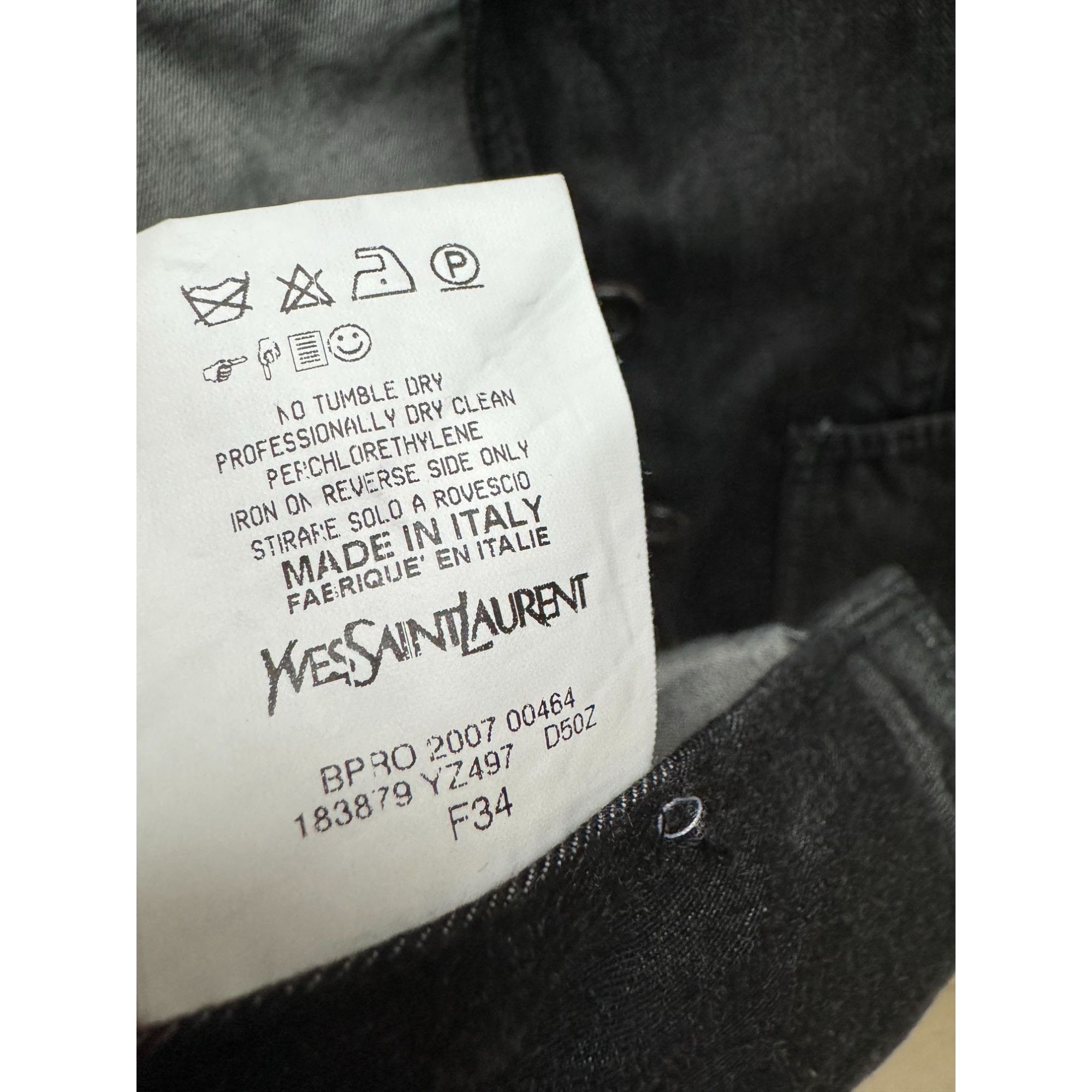 Yves Saint Laurent Tom Ford Raw denim blazer jacket Size 34 / XS Size XS / US 0-2 / IT 36-38 - 5 Thumbnail