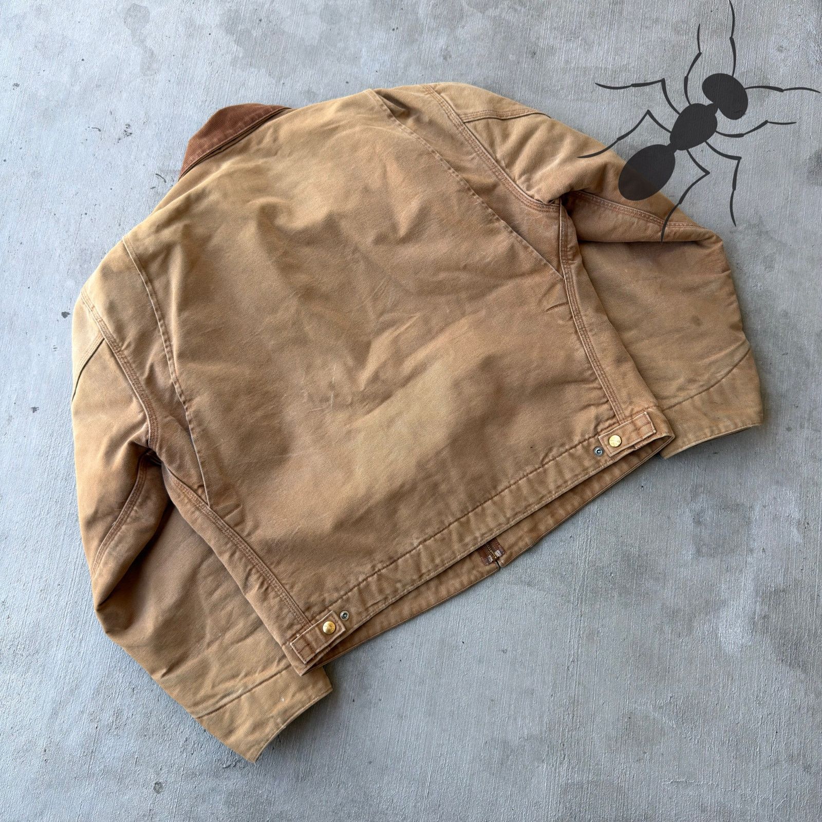 Carhartt × Vintage Carhartt J01 Brown Detroit work wear jacket Size US L / EU 52-54 / 3 - 6 Thumbnail