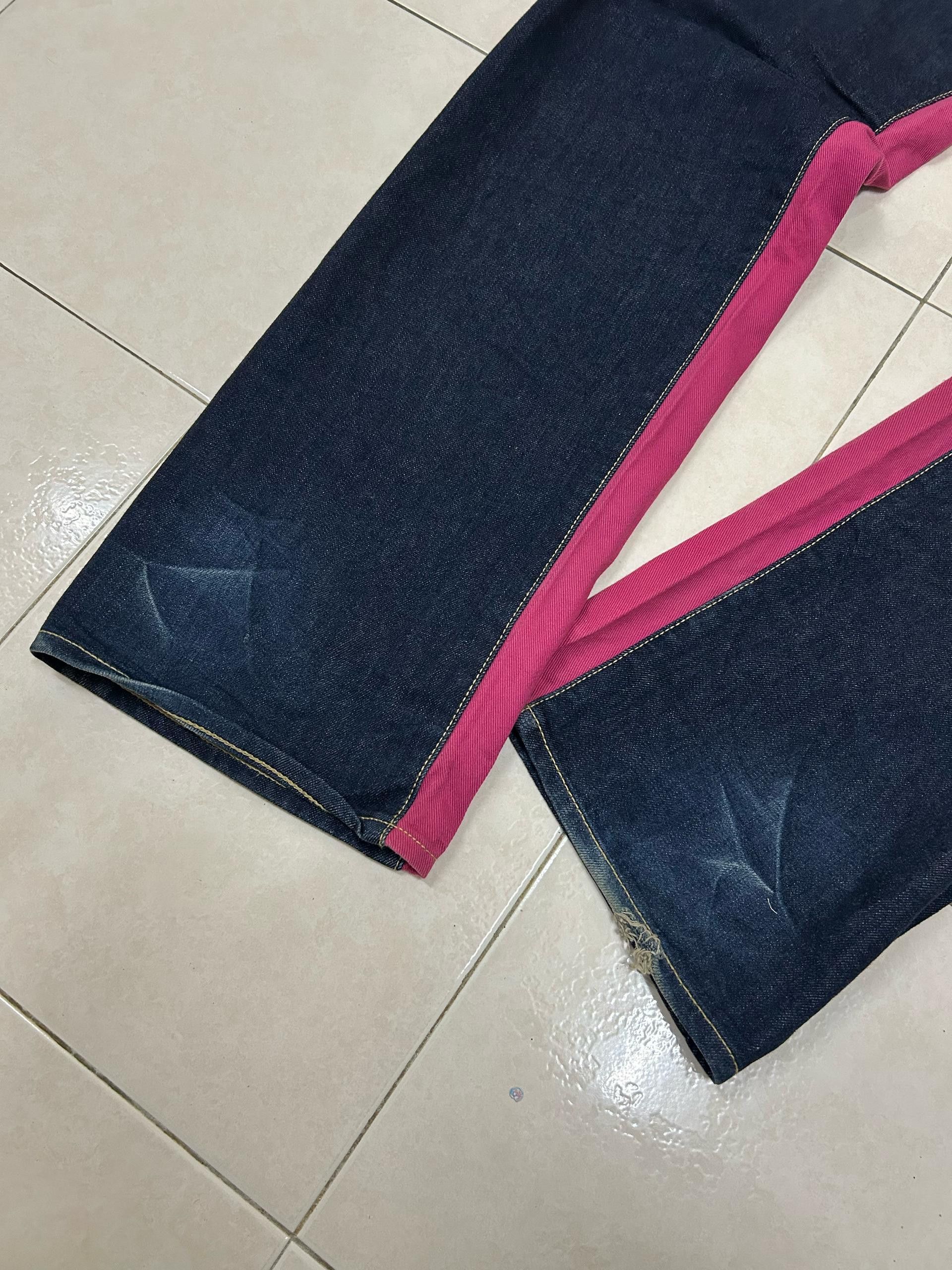 Tommy Hilfiger 💥Rare💥 Evisu Inspired Tommy N.Y.C Denim Size US 37 - 17 Thumbnail