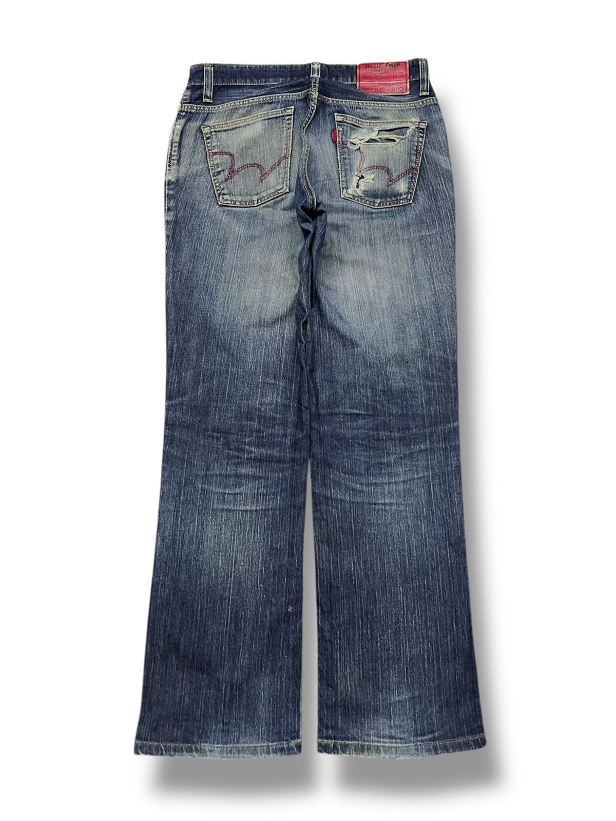Edwin Vintage Edwin 503 Blue Trip Edgeline Japan, Distressed Denim Size US 34 / EU 50 - 3 Thumbnail