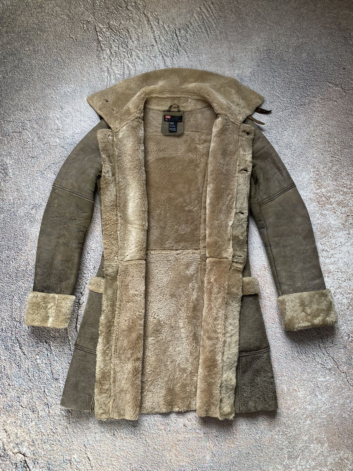 Diesel × Vintage Vintage jacket Diesel Sheepskin coat STAFF PIK Size S / US 4 / IT 40 - 11 Thumbnail