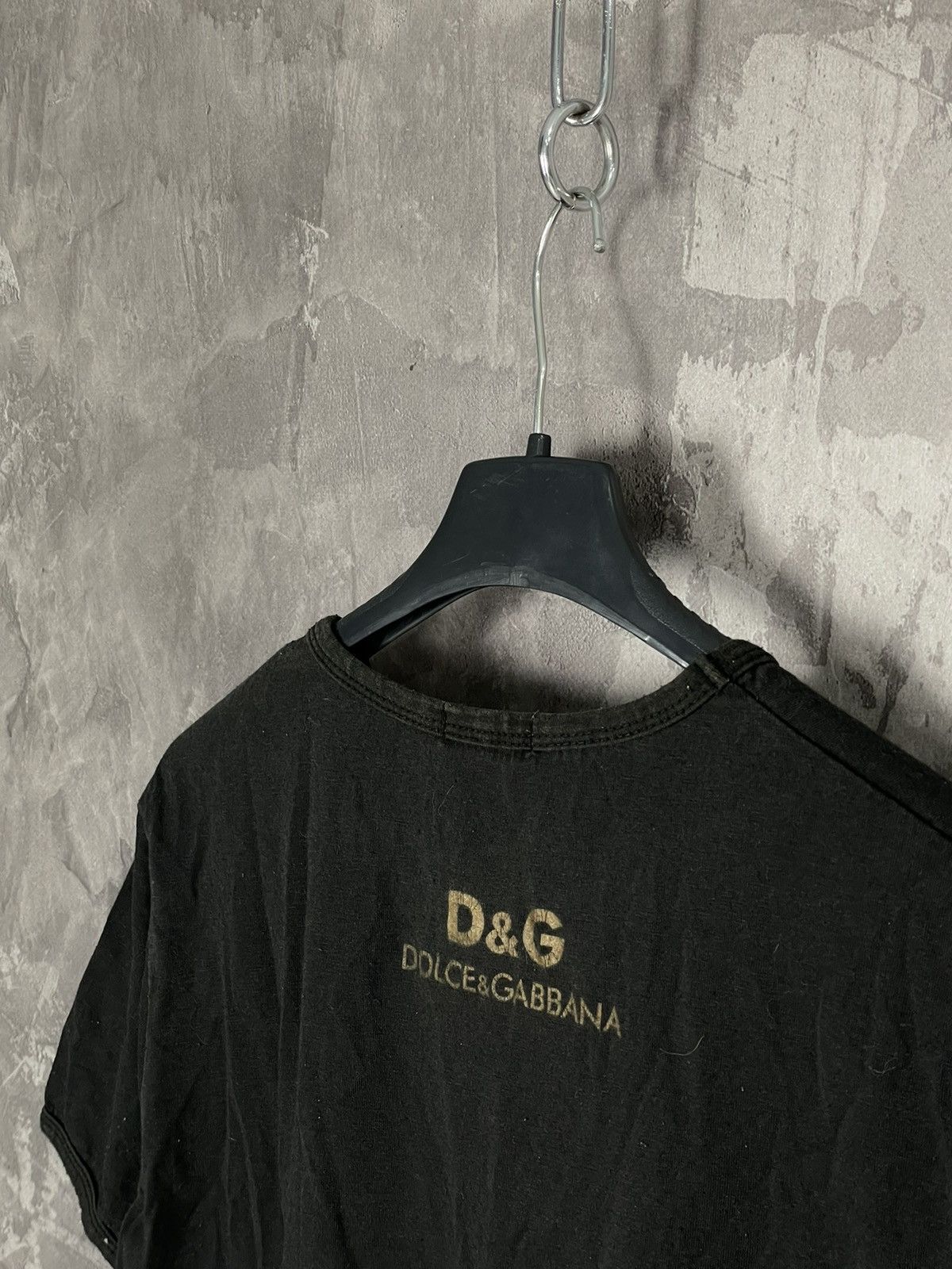 Dolce & Gabbana × Japanese Brand Vintage 90s Dolce Gabbana Big Logo Luxury Retro T-shirt Y2K Size M / US 6-8 / IT 42-44 - 8 Thumbnail