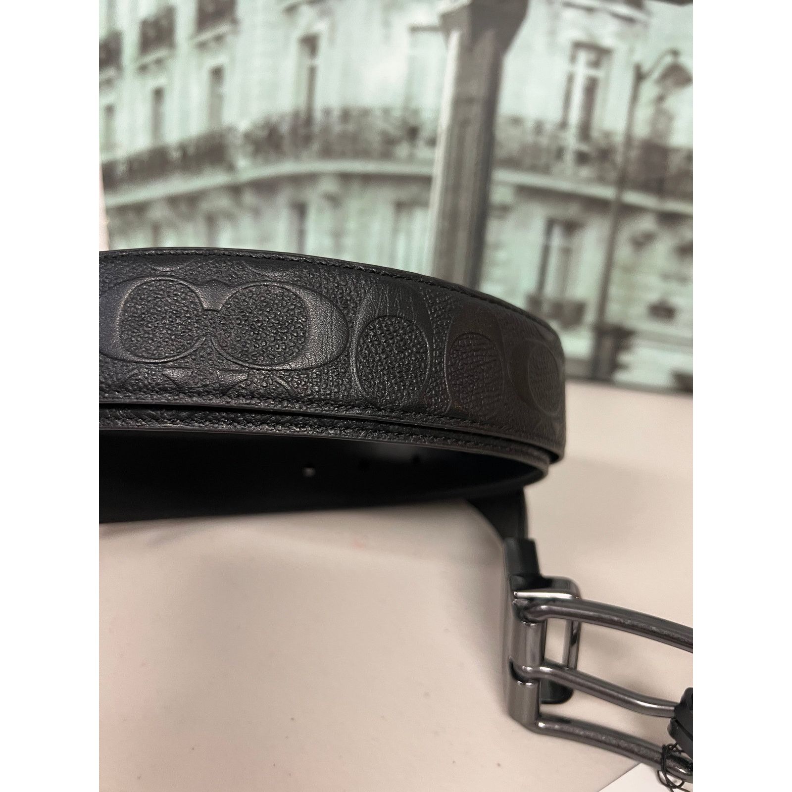 Coach Coach CQ024 Harness Buckle Cut-To-Size Reversible Belt Size ONE SIZE - 4 Thumbnail