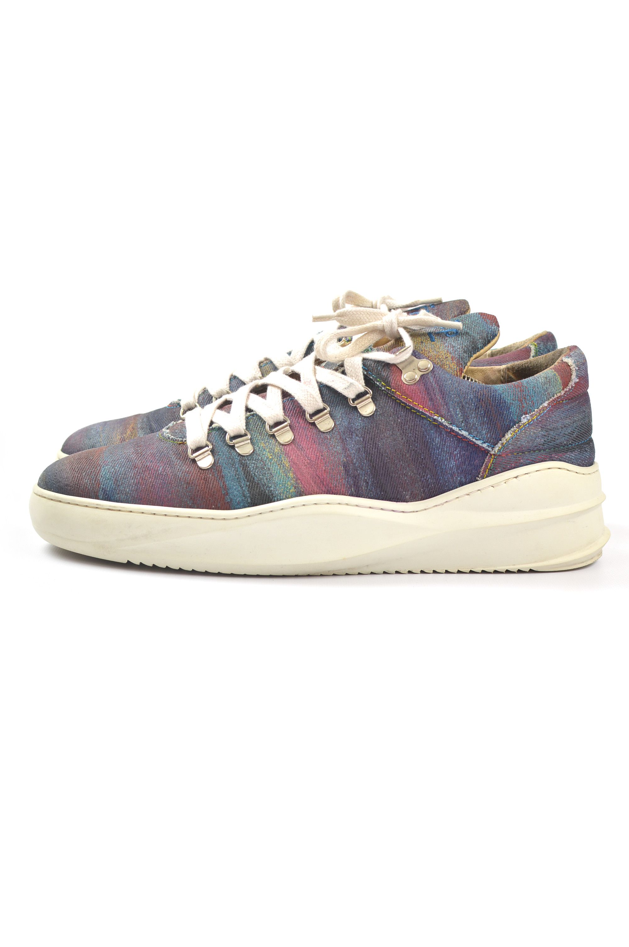 Filling Pieces Filling Pieces Artemis Multicolor Canvas Sneakers Size US 11 / EU 44 - 1 Thumbnail
