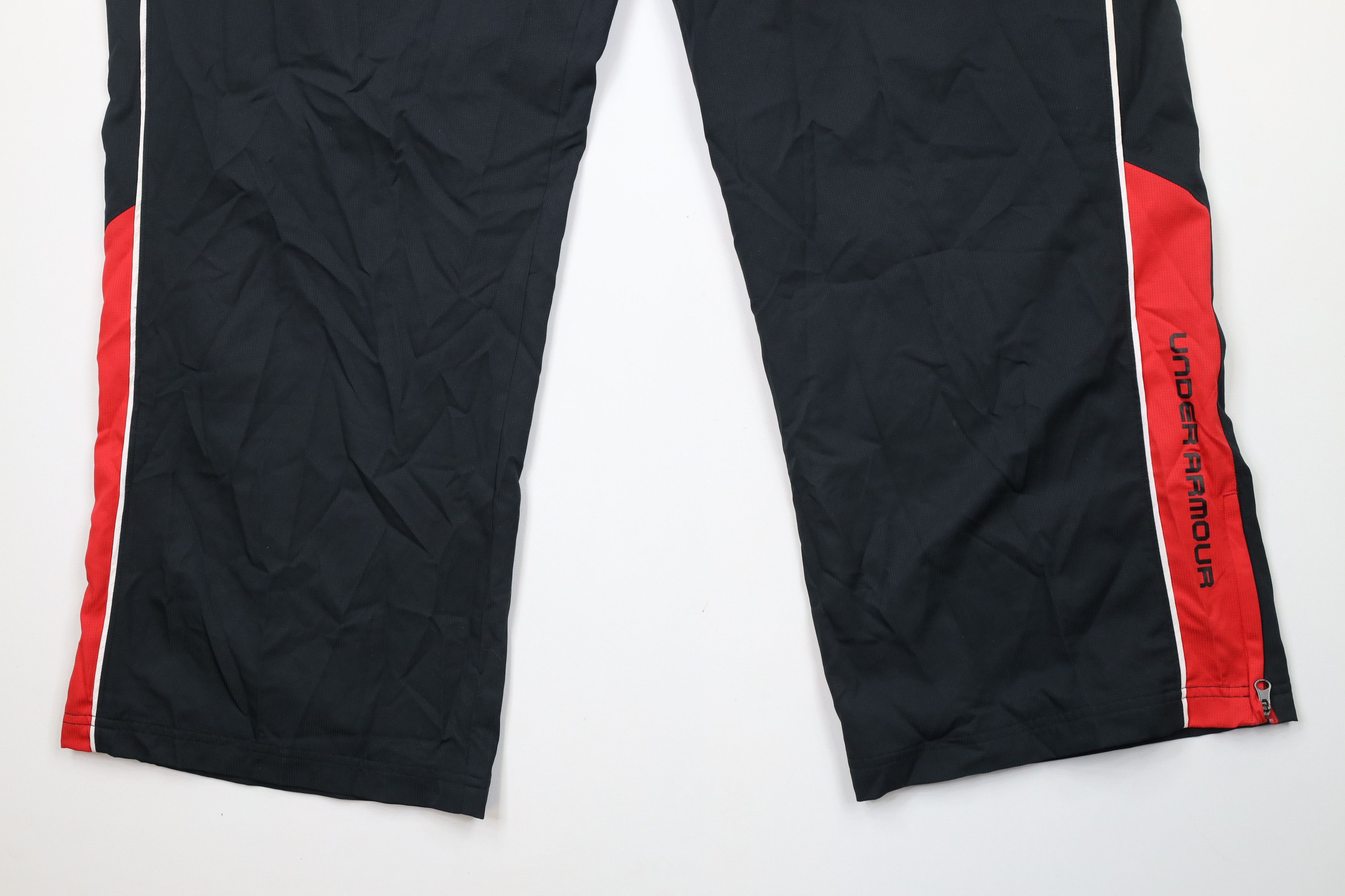 Under Armour × Vintage Under Armour Fit Lined Wide Leg Windbreaker Rain Pants Black Size US 42 / EU 58 - 4 Thumbnail