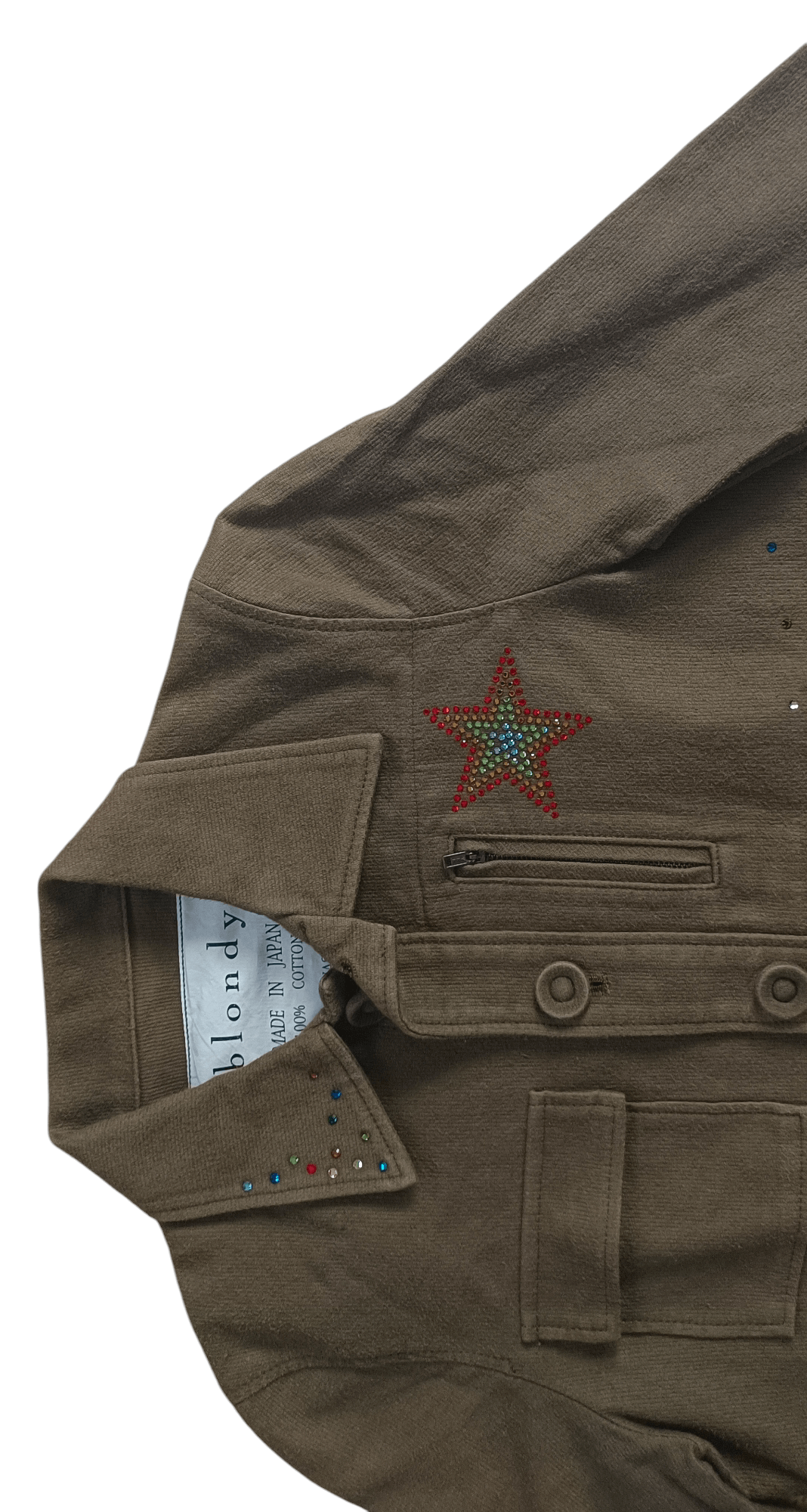 Japanese Brand Ladie's jacket- Blondy Olive Green Military Jacket Size S / US 4 / IT 40 - 3 Thumbnail