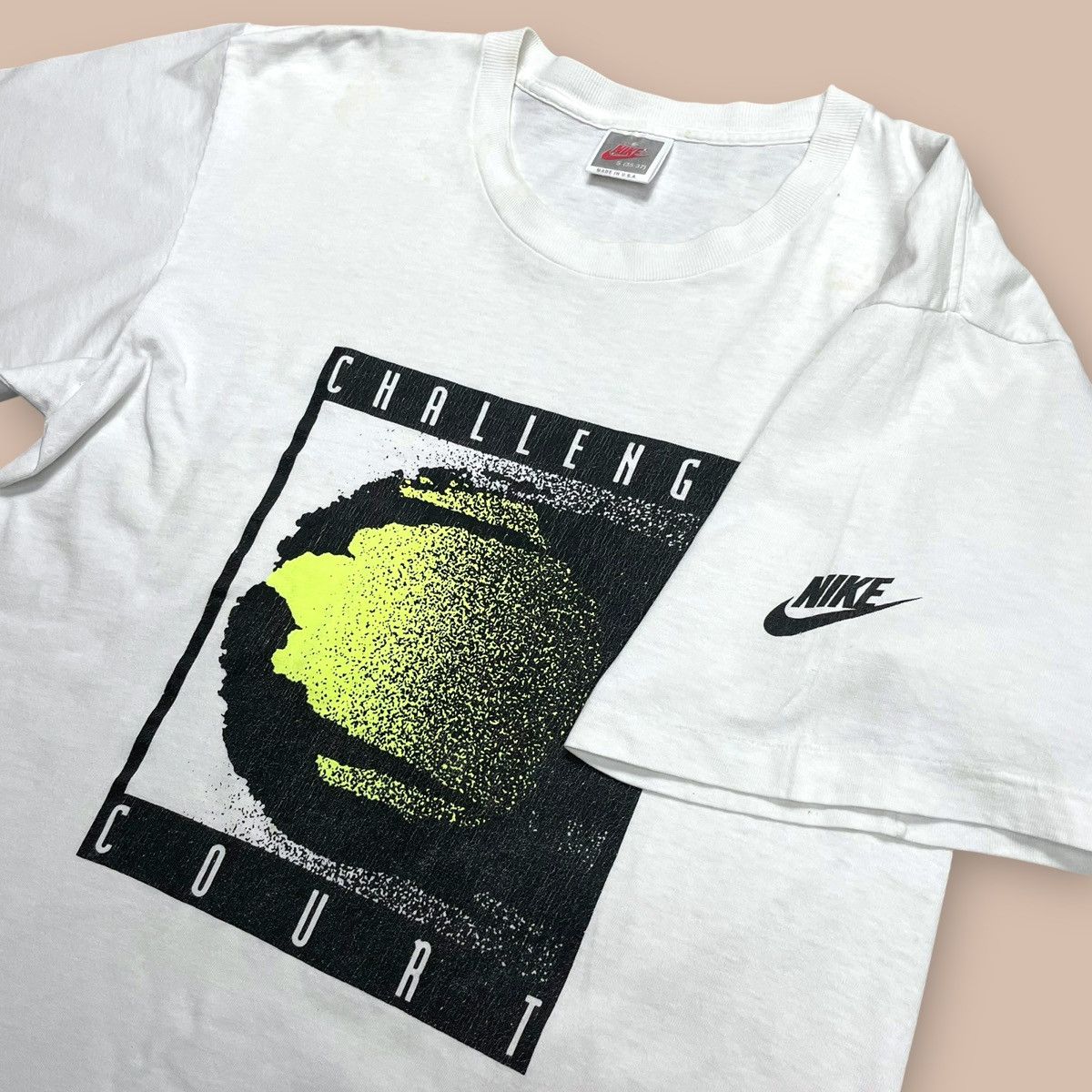Nike Vintage 90's Nike Challenge Court Tee Size US S / EU 44-46 / 1 - 3 Thumbnail