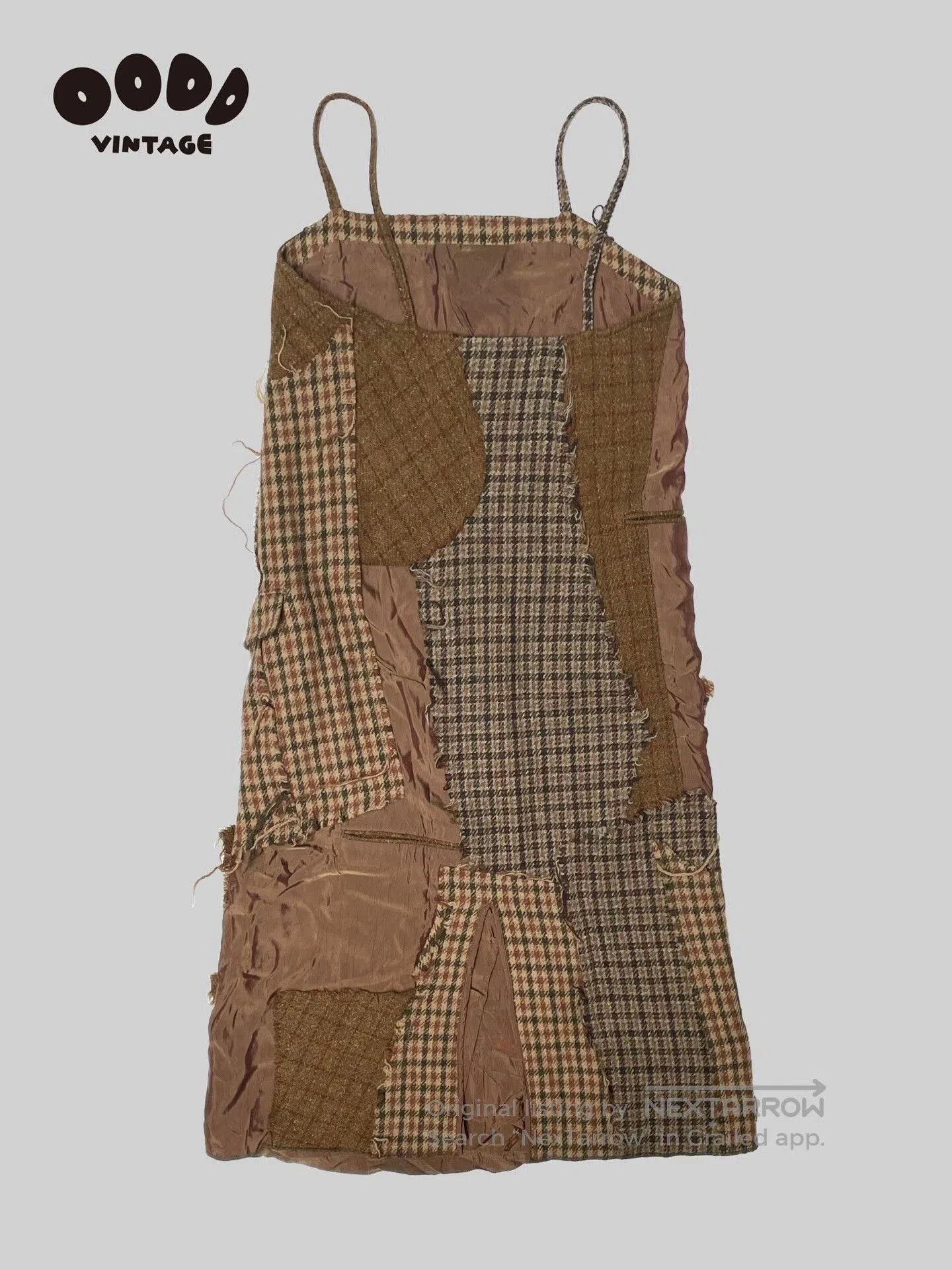 Junya Watanabe Vintage Wool Patchwork Dress by Junya Watanabe. Size S / US 4 / IT 40 - 4 Thumbnail