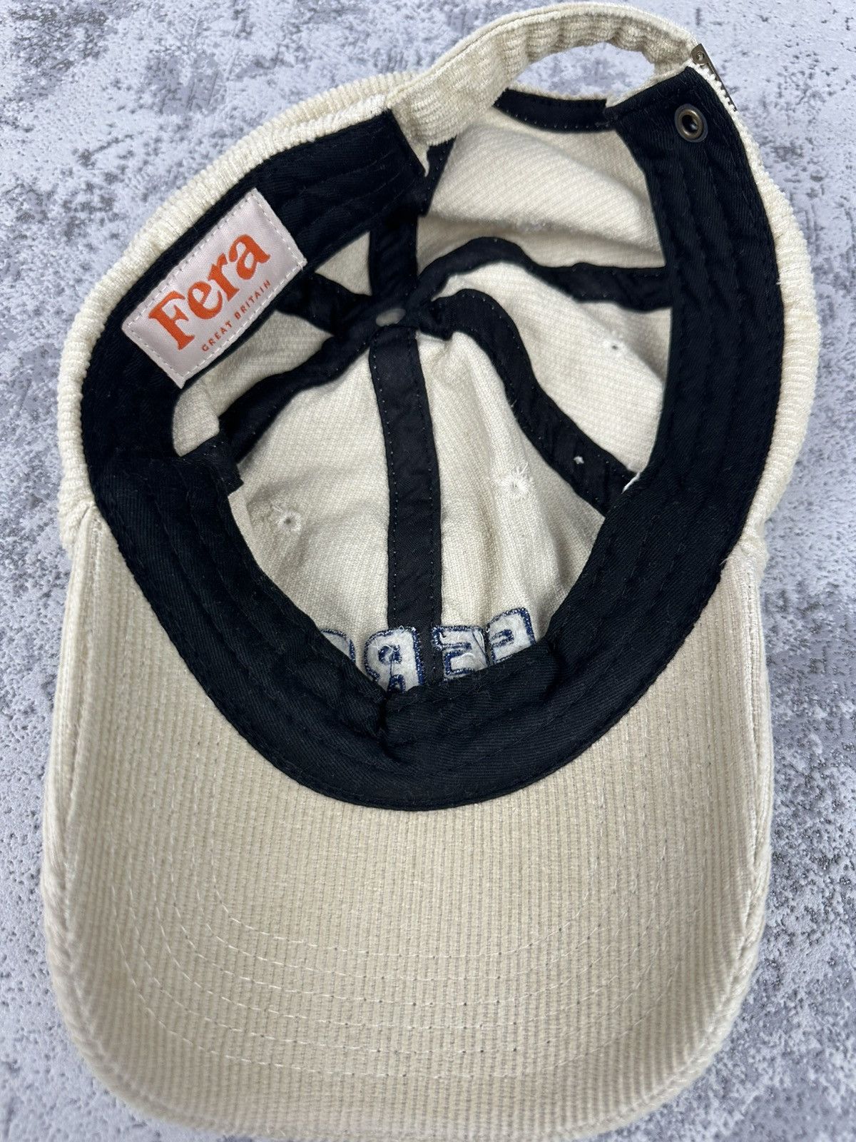Fera Fera Corduroy Cream Cap Seek Your Wild Vintage Y2K Size ONE SIZE - 4 Thumbnail