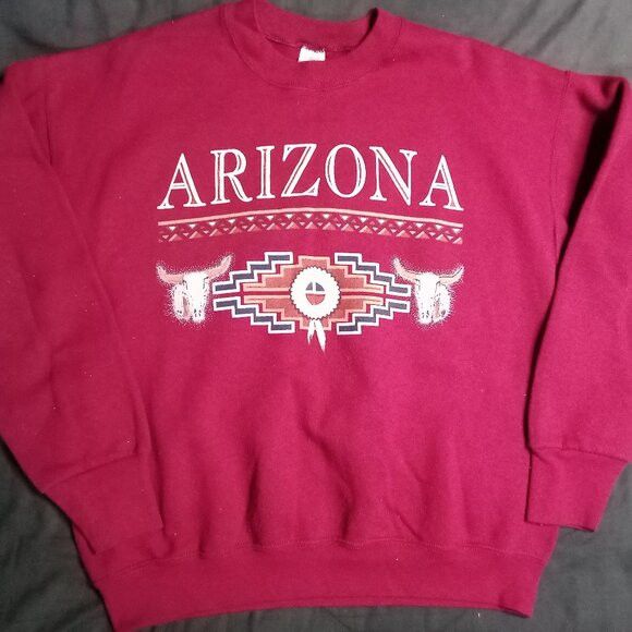 Vintage Vintage Arizona Spell Out Crewneck Sweatshirt Size US L / EU 52-54 / 3 - 2 Thumbnail