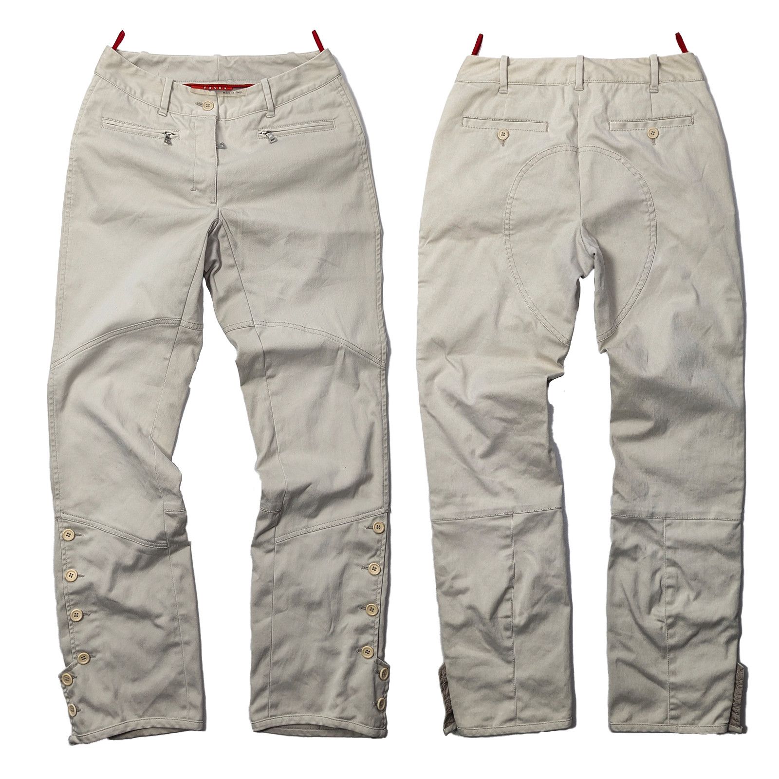 Prada Prada Sport Linea Rossa Vintage 00s Asymmetric PantsEU38/S-M Size 38" / US 16 / IT 52 - 1 Thumbnail