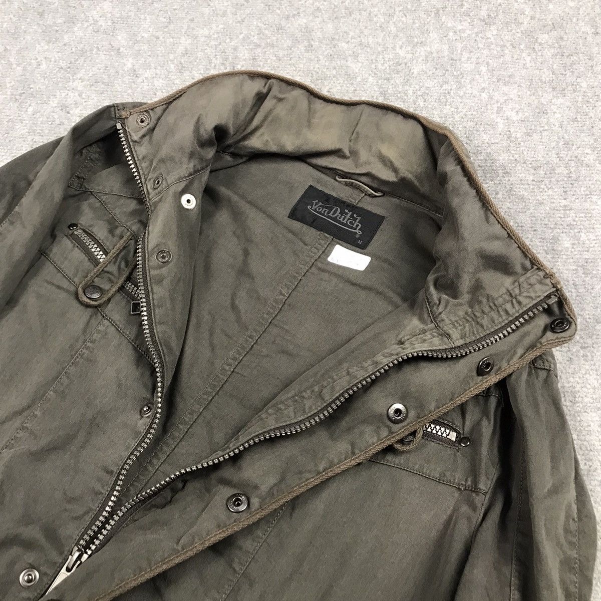 If Six Was Nine VON DUTCH BLACK FADED ZIPPER JACKET Size US M / EU 48-50 / 2 - 11 Thumbnail