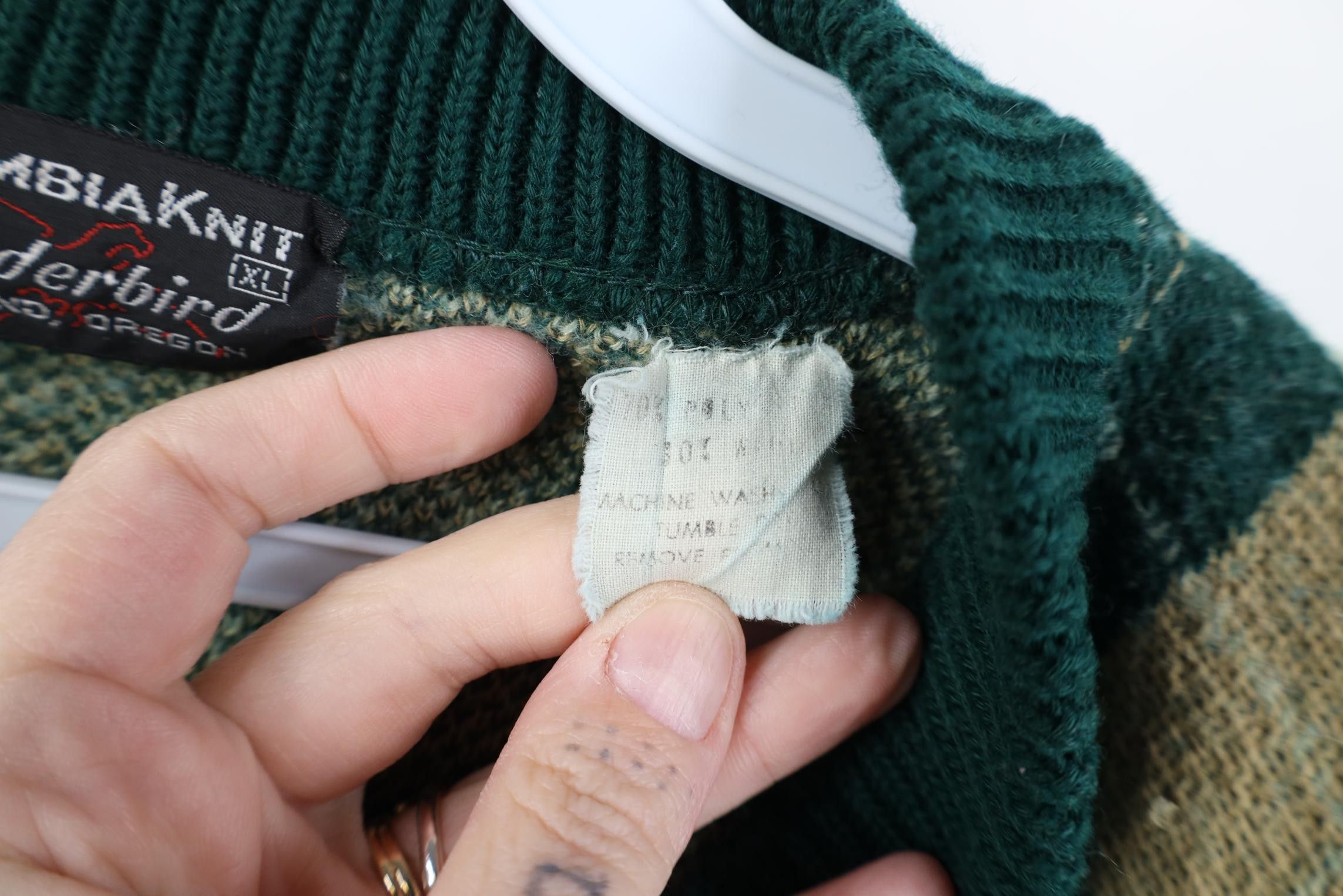 Vintage Vintage 60s 70s Streetwear Boxy Fit Knit Argyle Sweater USA Size US XL / EU 56 / 4 - 7 Thumbnail