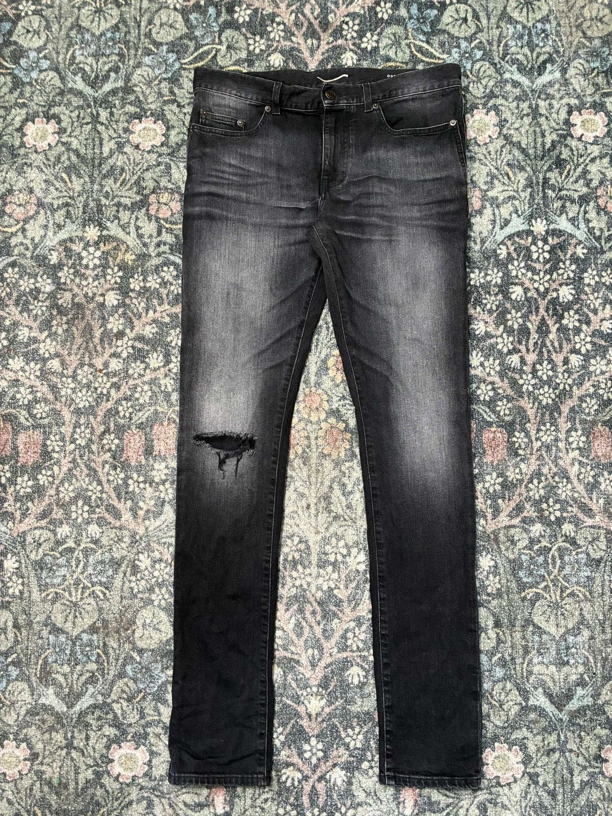 Saint Laurent Paris Saint Laurent Paris D02 Cat Whisker Denim Size US 31 - 1 Thumbnail