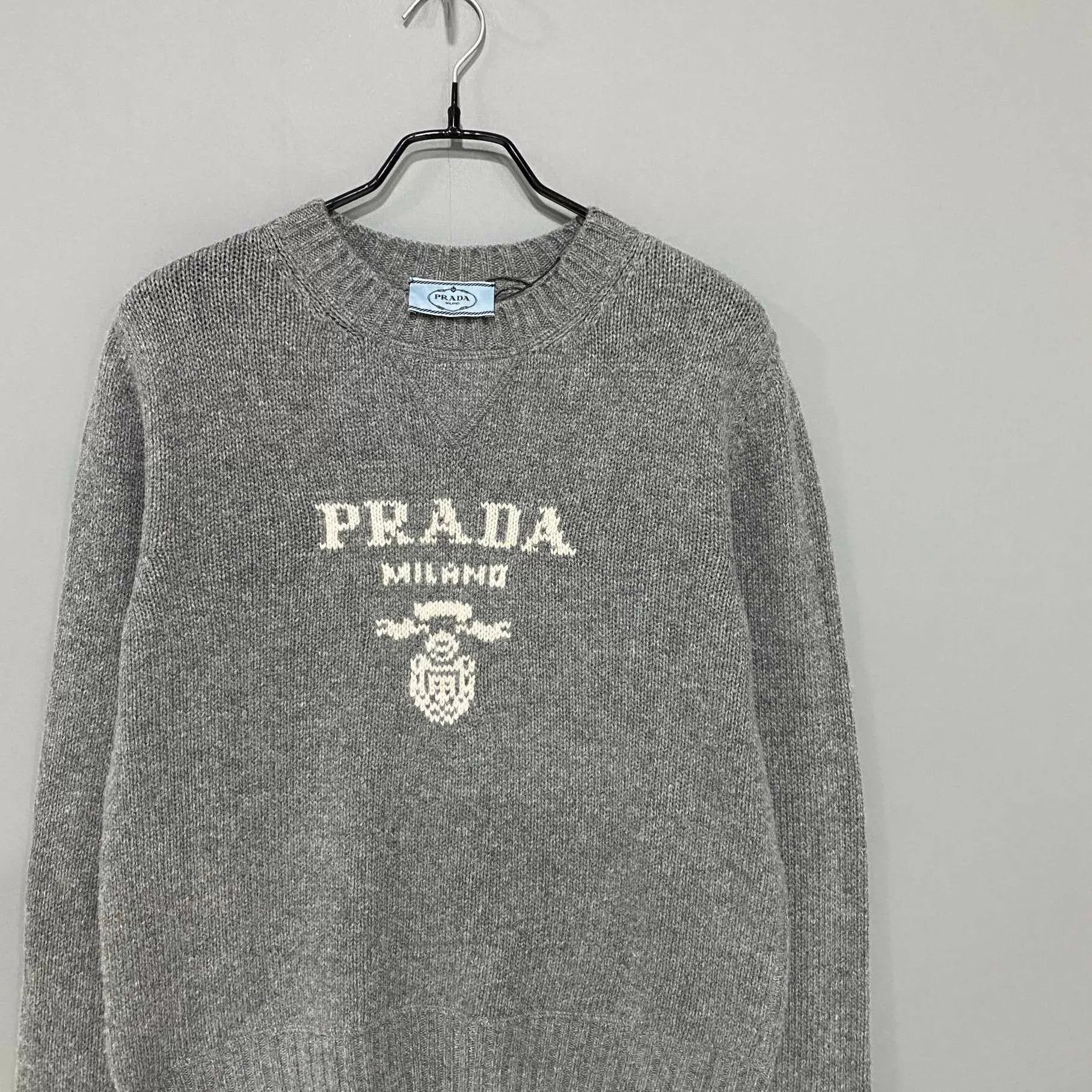 Prada PRADA Slogan Logo Crewneck Sweater 38 Size XS / US 0-2 / IT 36-38 - 2 Thumbnail