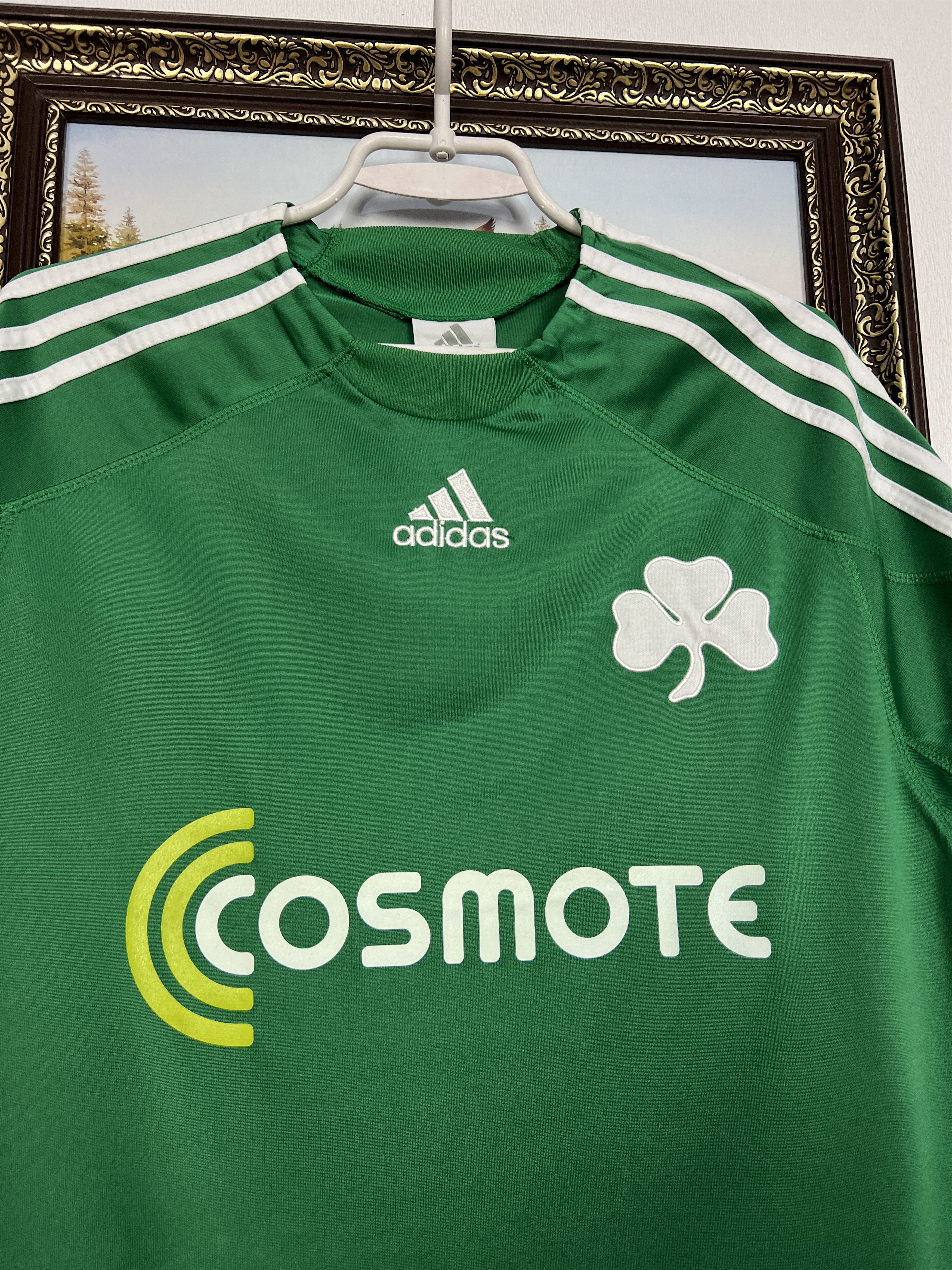 Adidas Panathinaikos Home football shirt 2007 Soccer Jersey Trikot Size US L / EU 52-54 / 3 - 3 Thumbnail