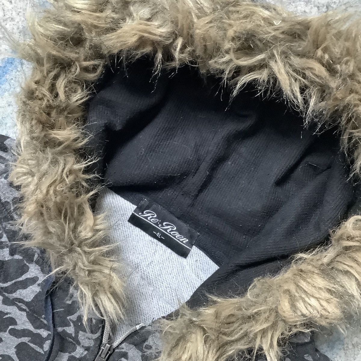 Roen Roen AOP Camo Skull Fur Hoodie Ifsixwasnine style Size US XL / EU 56 / 4 - 3 Thumbnail