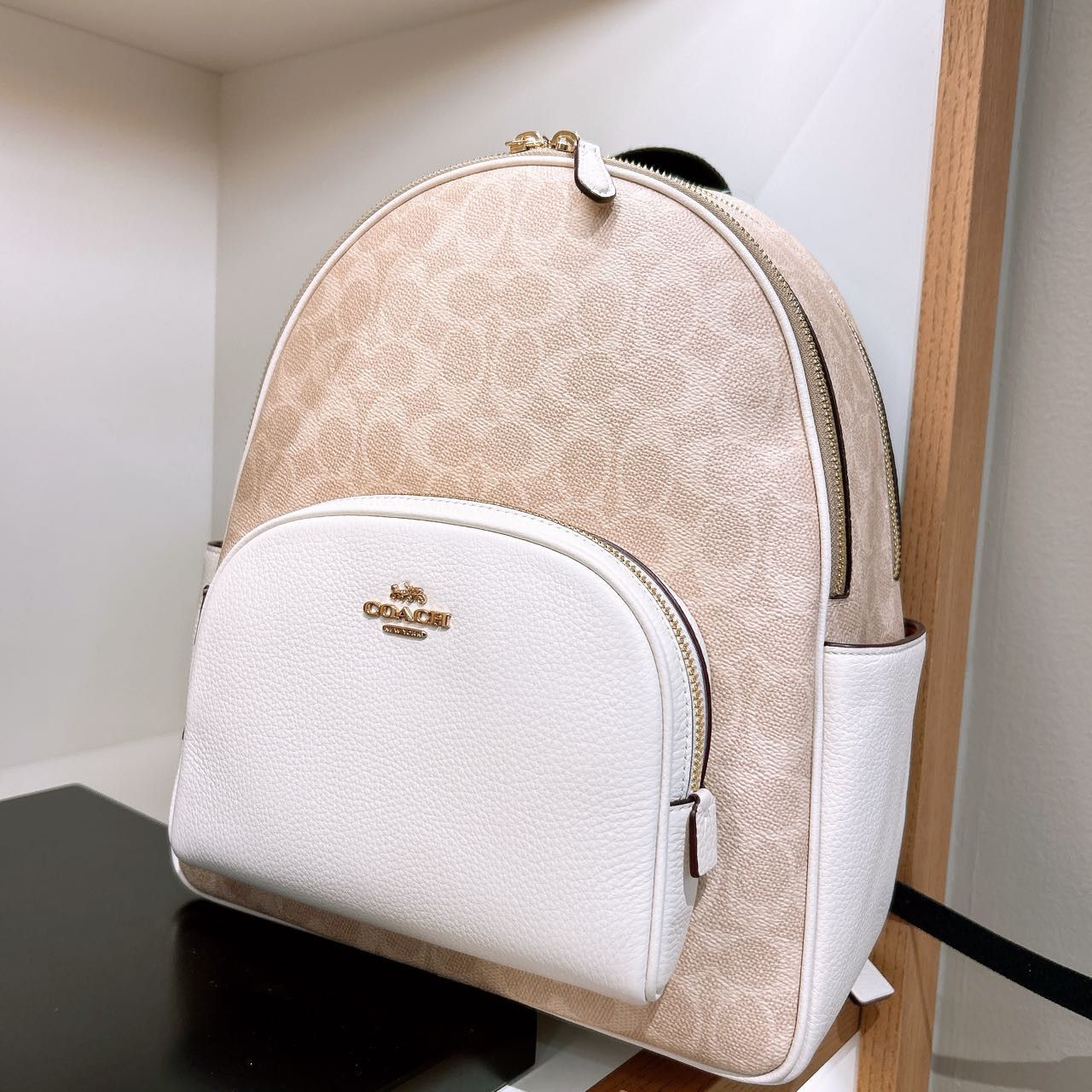 Coach Court Backpack In Signature Canvas CZ176 Size ONE SIZE - 4 Thumbnail