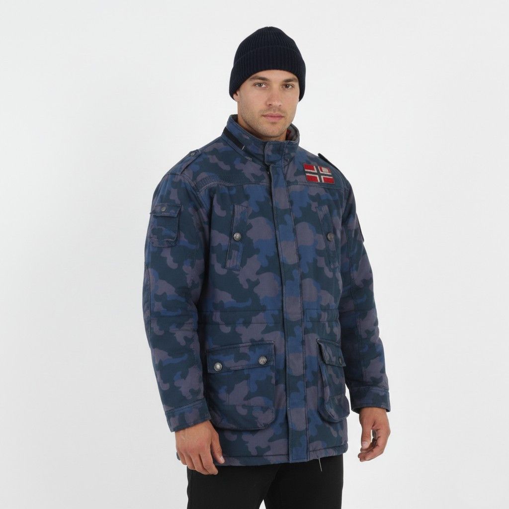 Vintage Nangaparbat Experience Men XL Jacket Blue Moro Cotton 3700 Size US XL / EU 56 / 4 - 1 Thumbnail