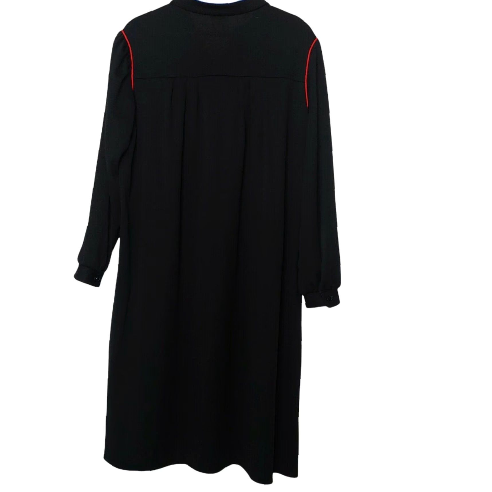 Vintage VINTAGE Housecoat Robe Women Size 8 Pullover Gown Black Long Retro Lounge Shirt? Size M / US 6-8 / IT 42-44 - 3 Thumbnail
