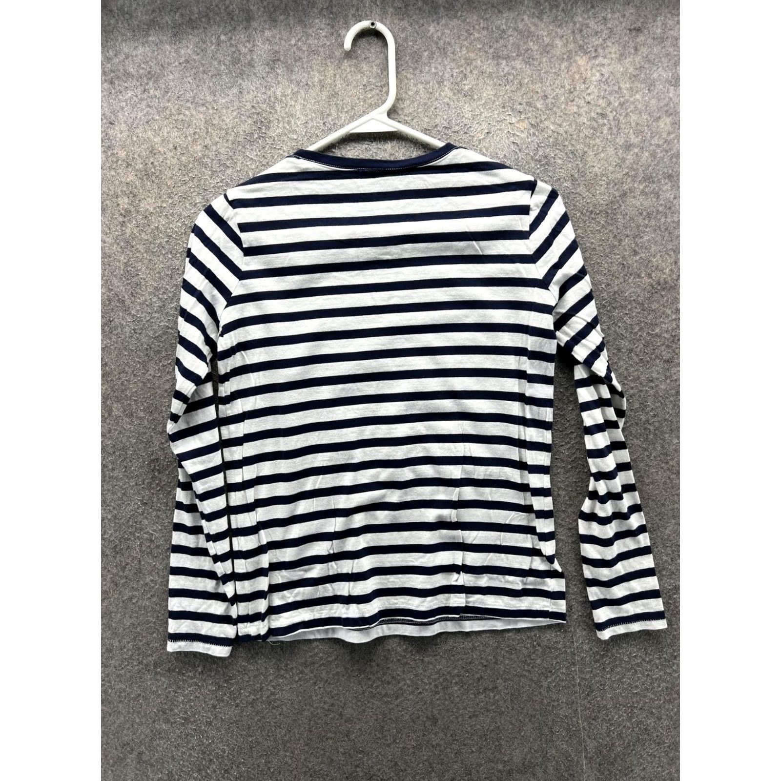 Madewell Madewell Shirt Womens XS Blue Stripe Nautical Crew Neck Long Sleeve Jersey Top Size XS / US 0-2 / IT 36-38 - 7 Thumbnail