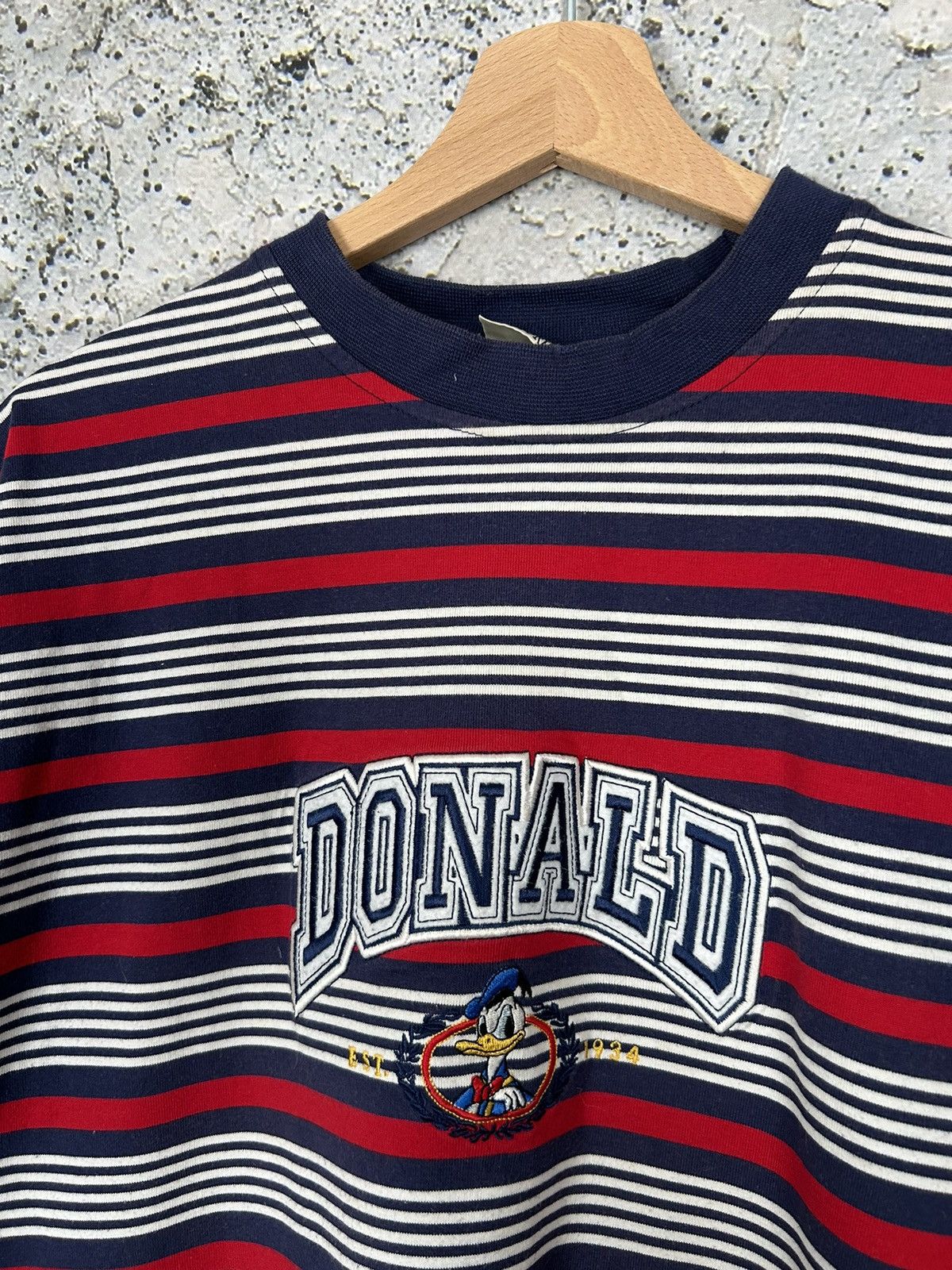 Disney Vintage Disney Donald Stripe Oversized 90s Movie Tee Size US XL / EU 56 / 4 - 3 Thumbnail