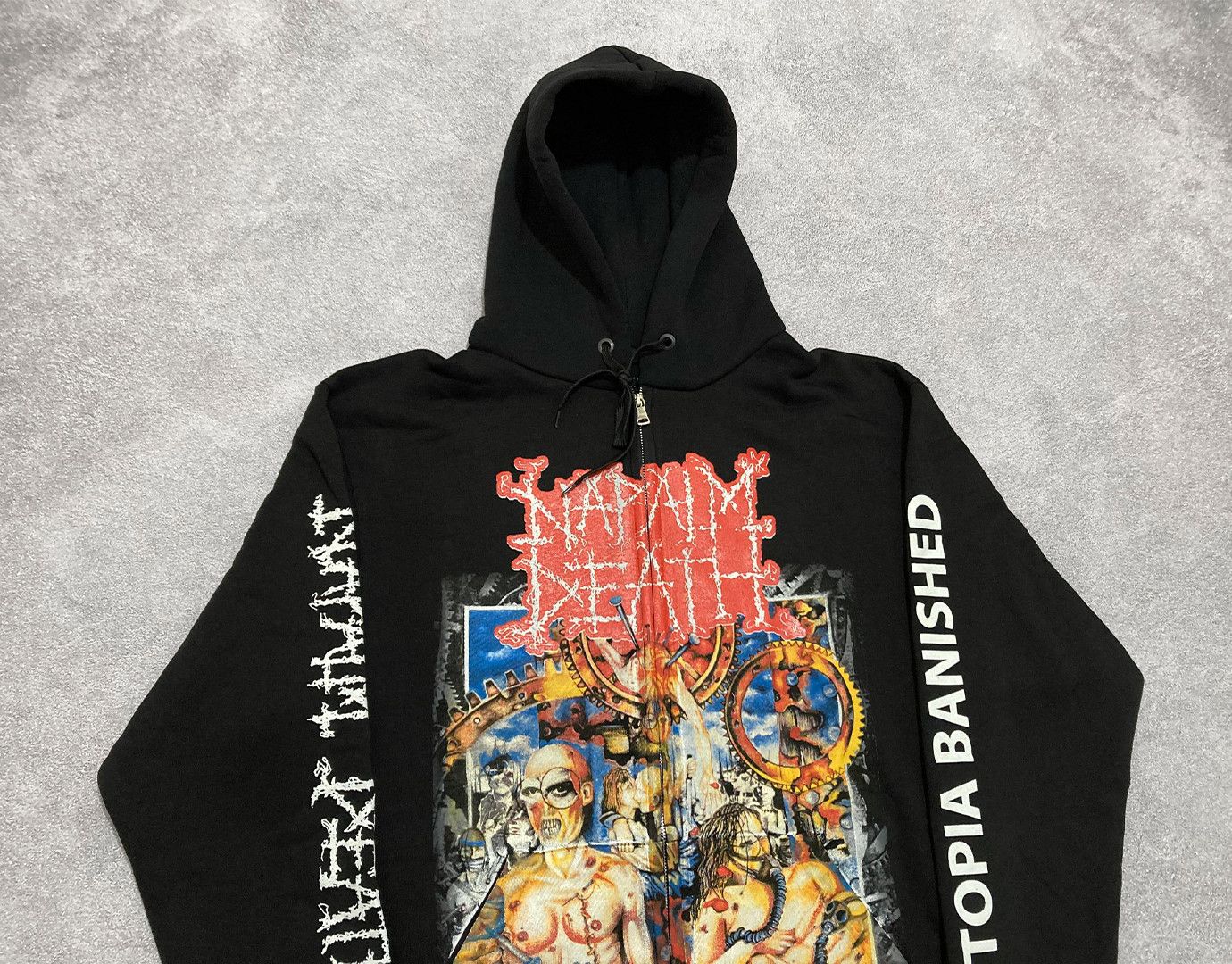 Band Tees Zip Hoodie Napalm Death - Utopia Banished Size US XL / EU 56 / 4 - 2 Thumbnail