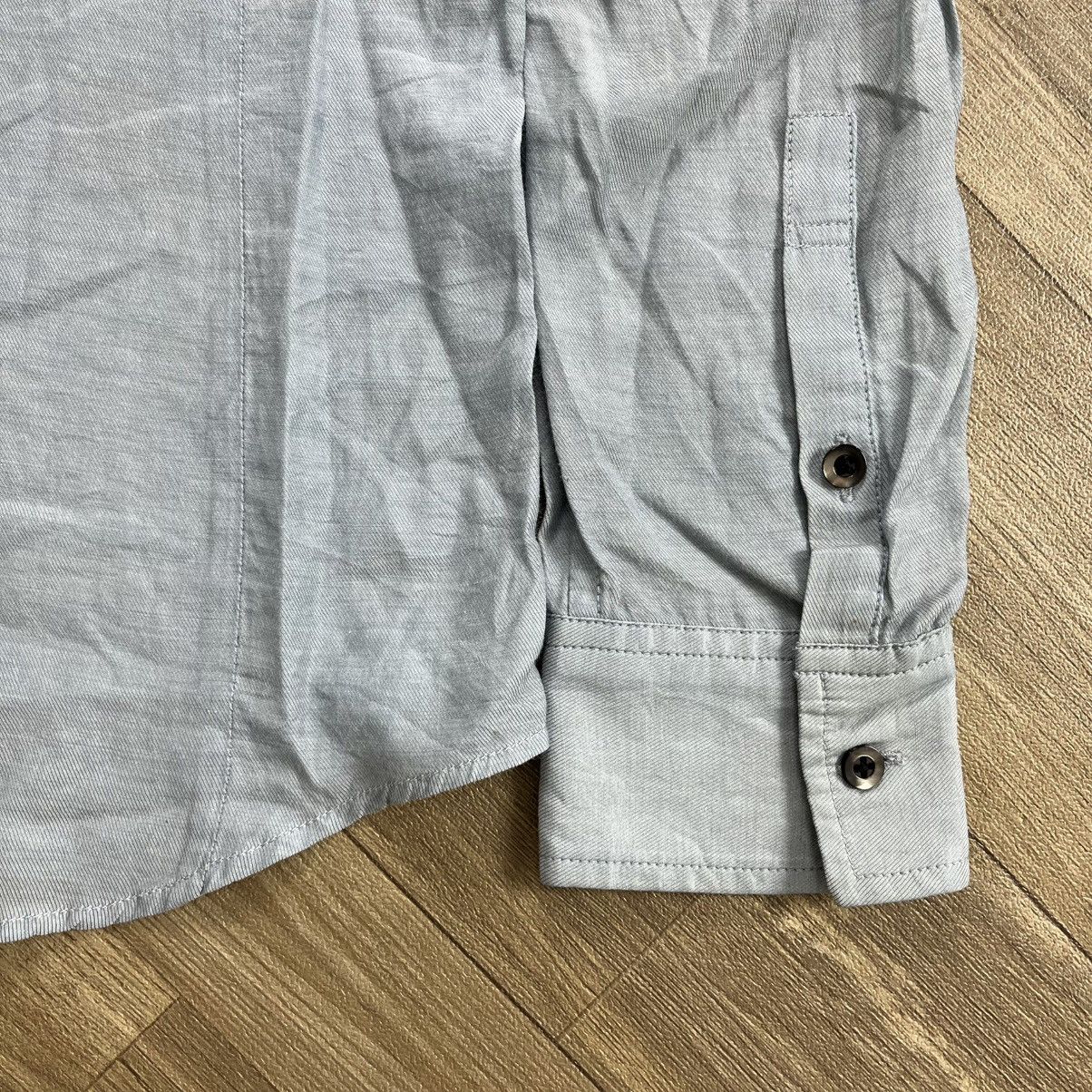 5351 POUR LES HOMMES 1990s Vintage 5351 Pour Les Homme Blue Denim Shirt Designer Size US M / EU 48-50 / 2 - 8 Thumbnail