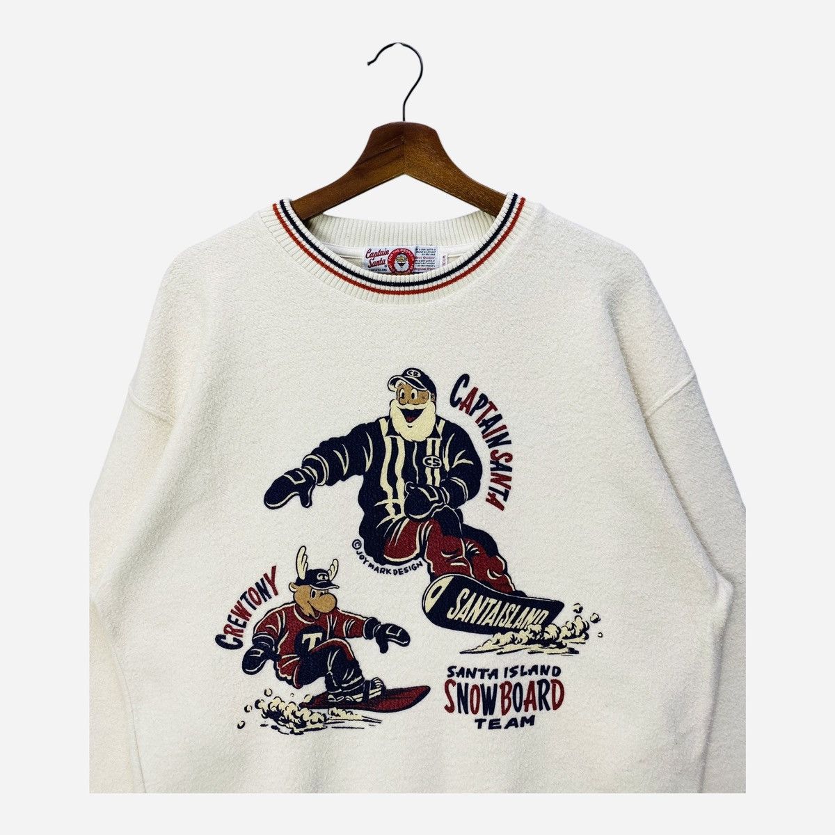 Other Santa Island Fleece Sweater Ugly Xmas Retro Ski Size Medium Size US M / EU 48-50 / 2 - 2 Thumbnail