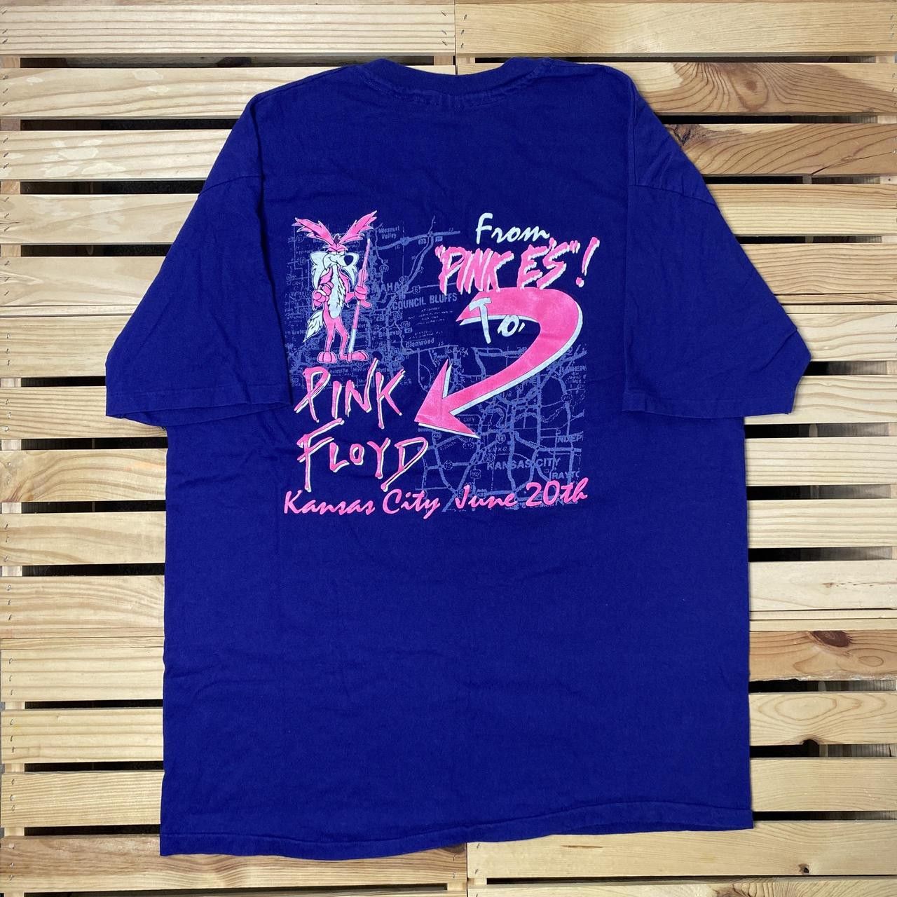 Hanes Vintage Pink Floyd Concert Caravan Tour Band Tee Size XL Size US XL / EU 56 / 4 - 2 Thumbnail