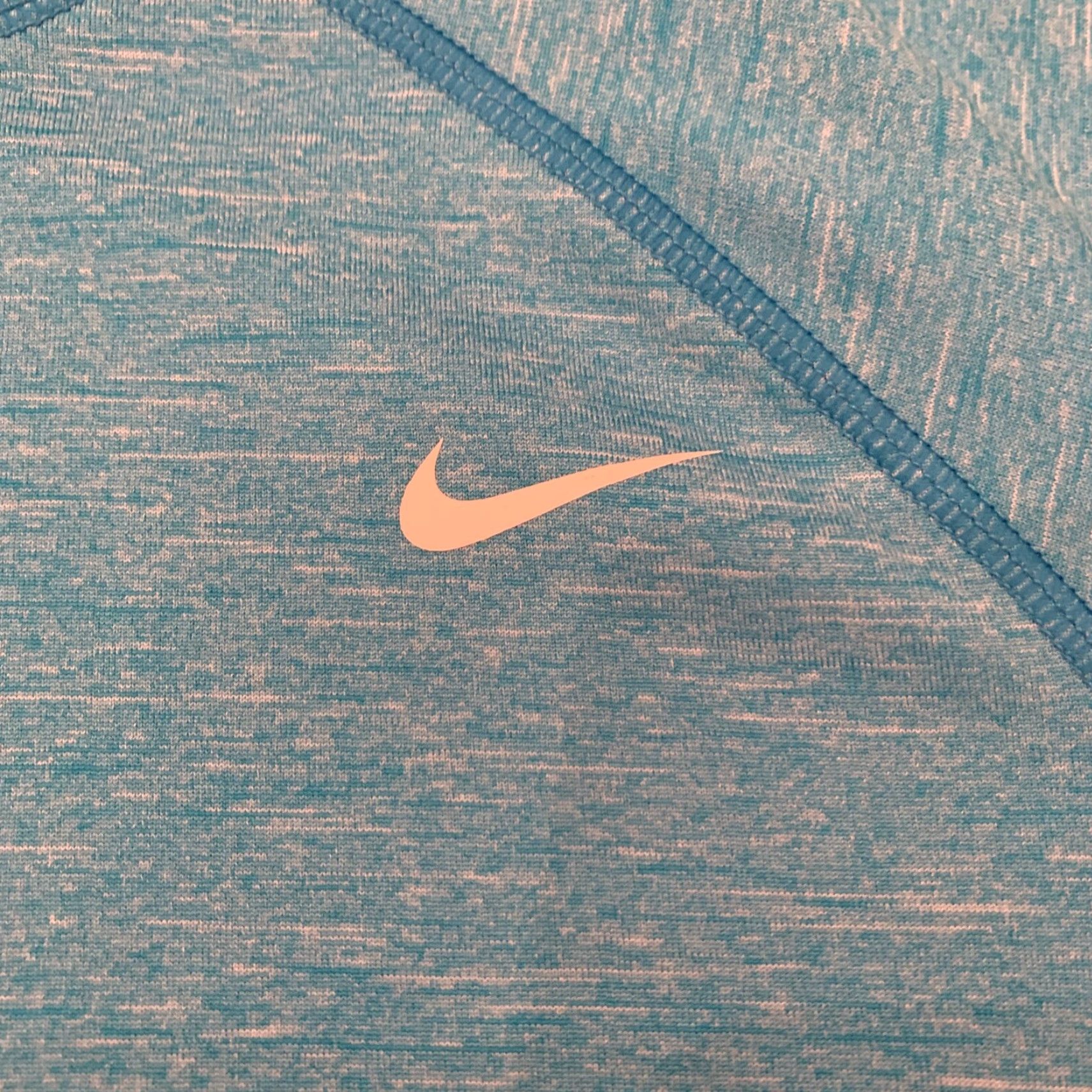 Nike Nike Swim Surf T-Shirt Men Size M Blue Aqua UPF 40+ Dri-Fit Swoosh Crew Neck Size US M / EU 48-50 / 2 - 2 Thumbnail