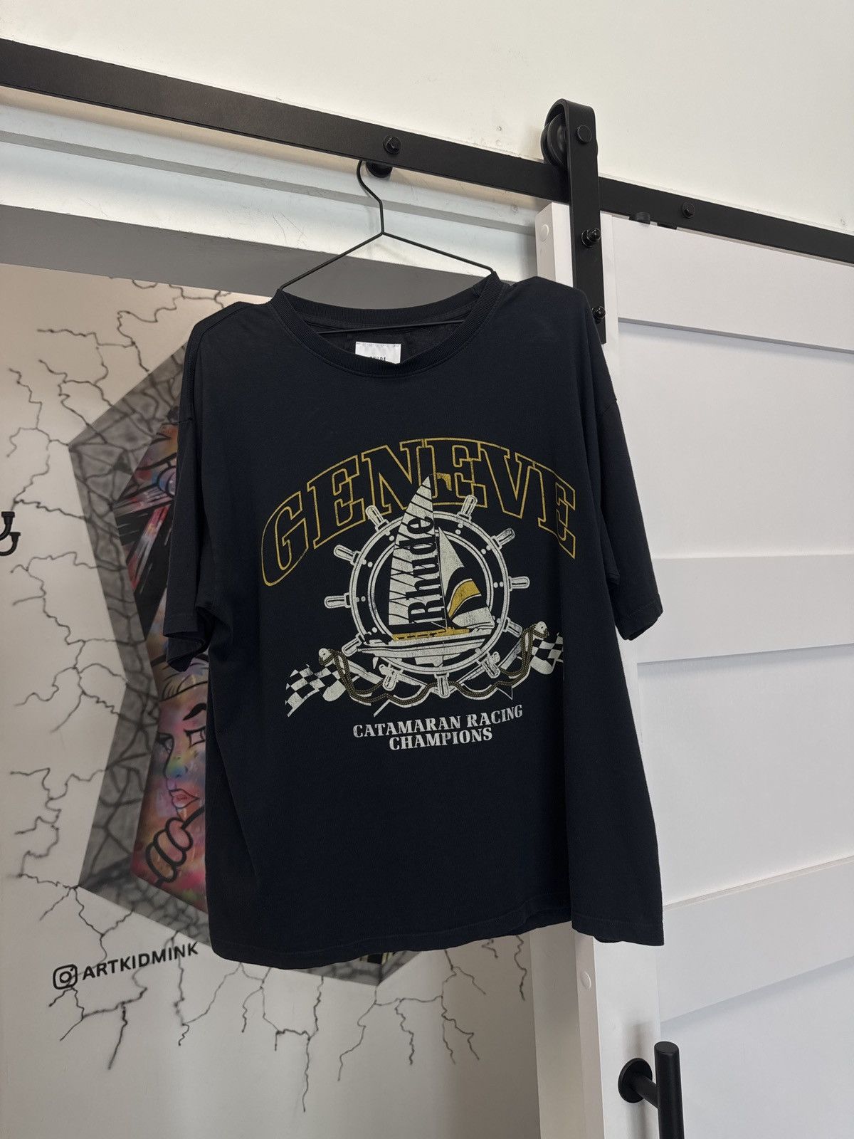Rhude RHUDE Geneve Catamaran T-shirt Size US XXL / EU 58 / 5 - 1 Thumbnail