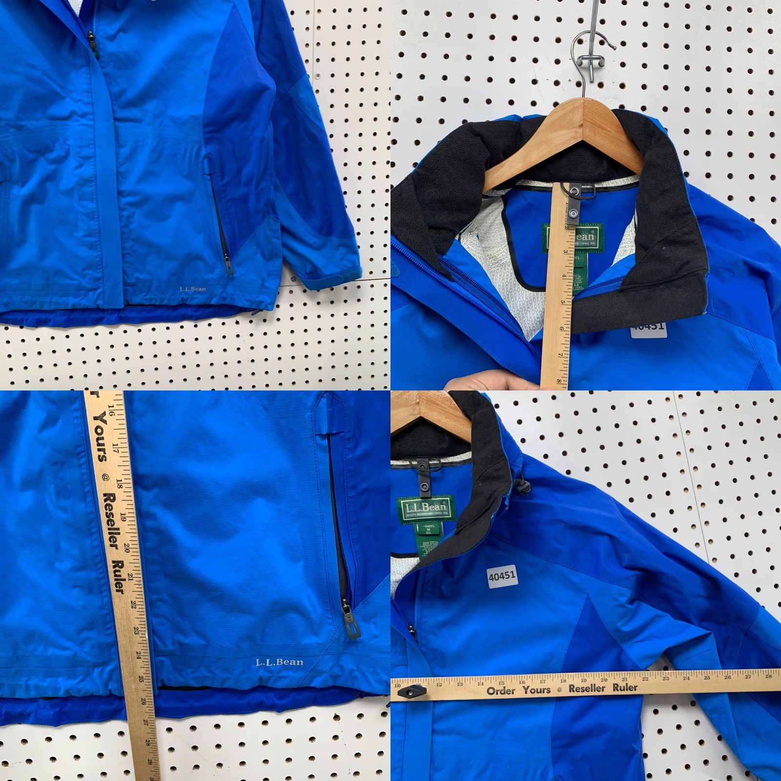 Vintage VINTAGE LL BEan Rain Coat Womens Medium Hooded Water Proof Blue Zip 22x27 Size M / US 6-8 / IT 42-44 - 10 Thumbnail