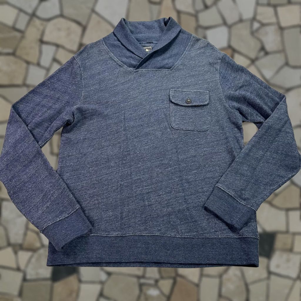 Pendleton Pendleton Sweater Mens M Blue Shawl Collar Knit Pullover Pocket Cotton Surf Size US M / EU 48-50 / 2 - 1 Thumbnail