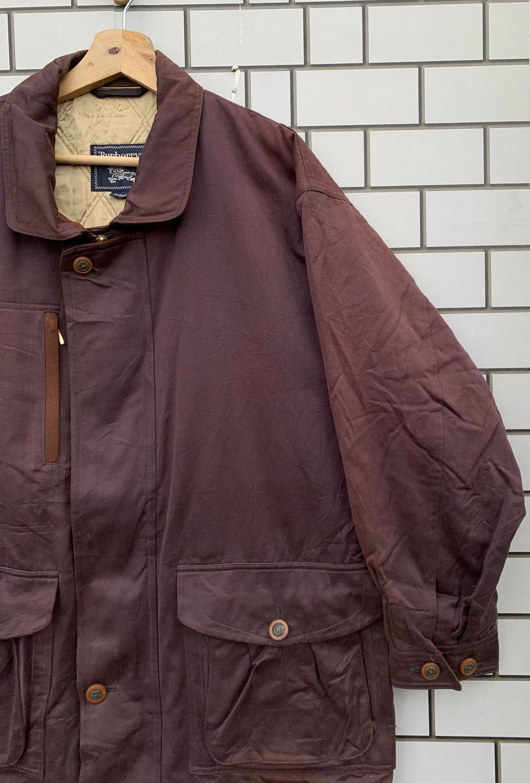 Burberry Vintage Burberrys Sun Faded Bomber Jacket Size US M / EU 48-50 / 2 - 8 Thumbnail