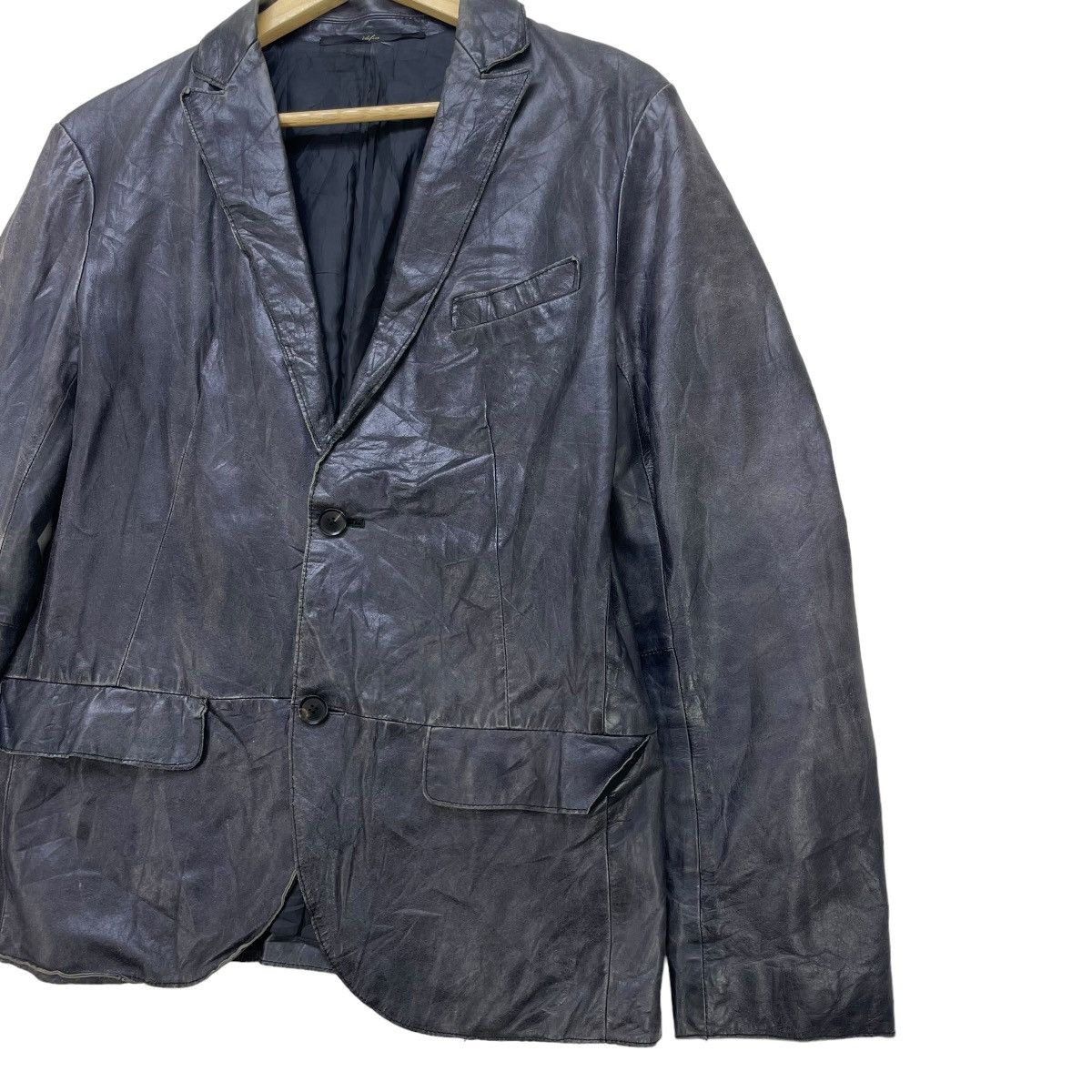 Edifice Japan × KMRii Italian Designer Edifice Horse Hide Leather Jacket Size M / US 6-8 / IT 42-44 - 4 Thumbnail