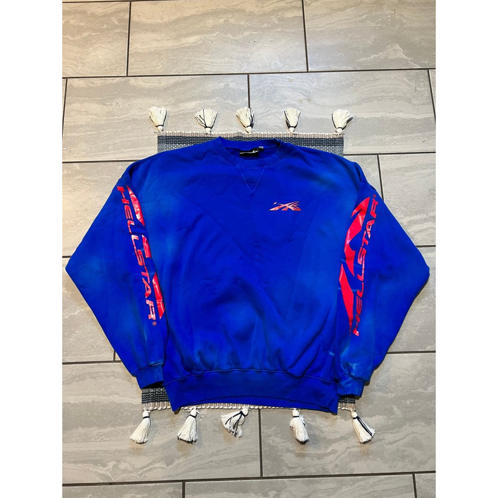 HELLSTAR Hellstar Sport Crewneck 'Blue/ Red' Size XL New Size US XL / EU 56 / 4 - 1 Thumbnail