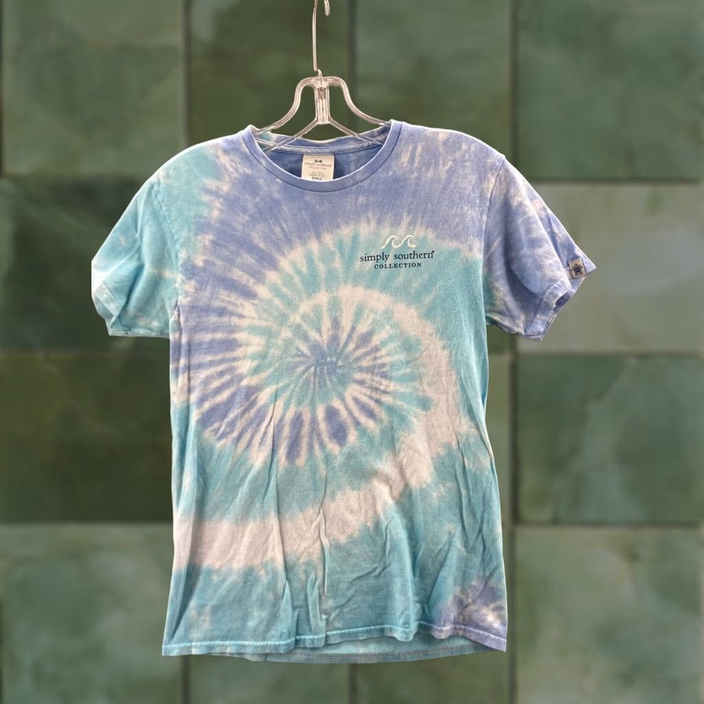Vintage Simply Southern Shirt Womens Small Tie Dye Wave Graphic Size S / US 4 / IT 40 - 1 Thumbnail