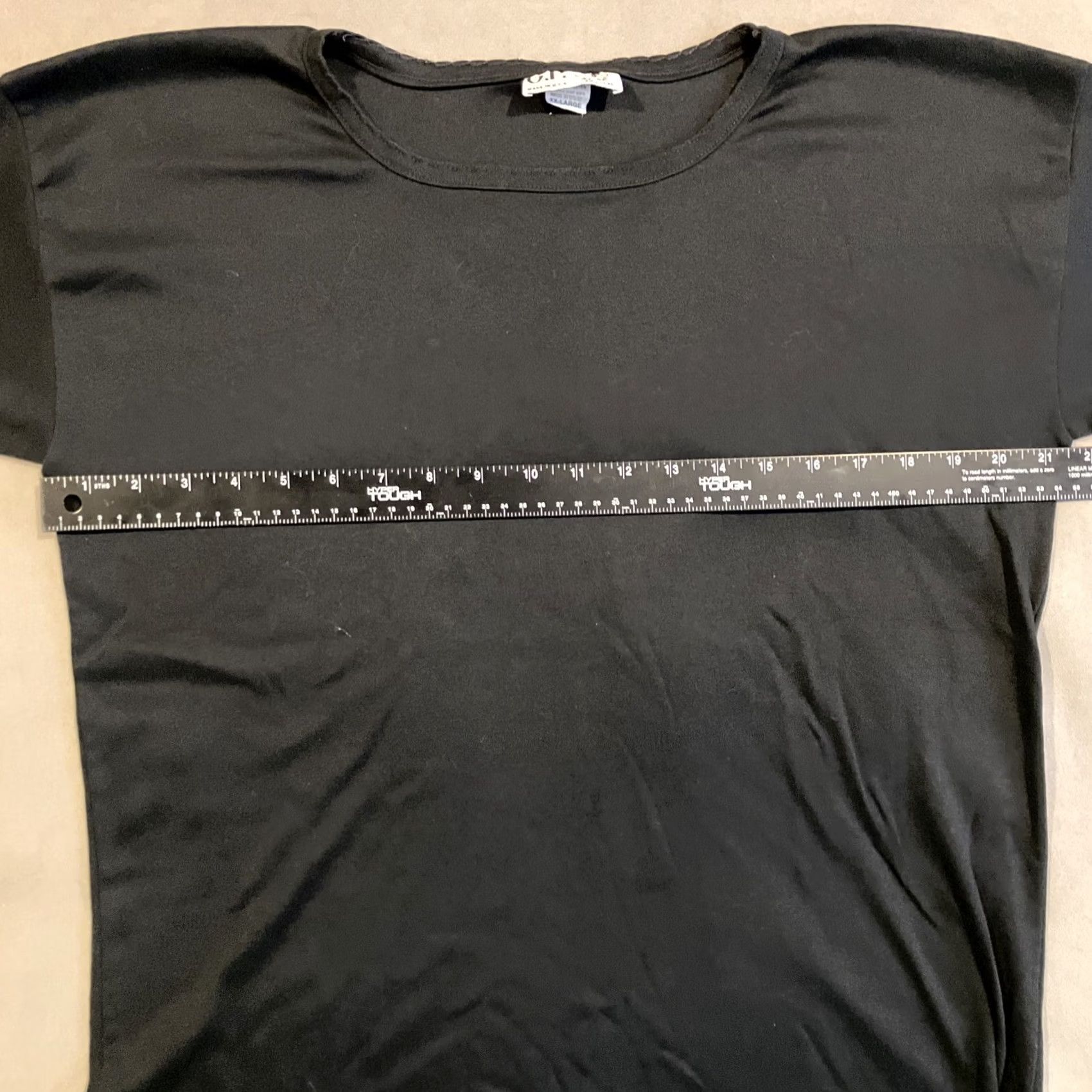 Vintage Vintage C.P. COMPANY T SHIRT SIZE XXL BLACK MADE IN USA WOMEN's Size XXL / US 16-18 / IT 52-54 - 4 Thumbnail