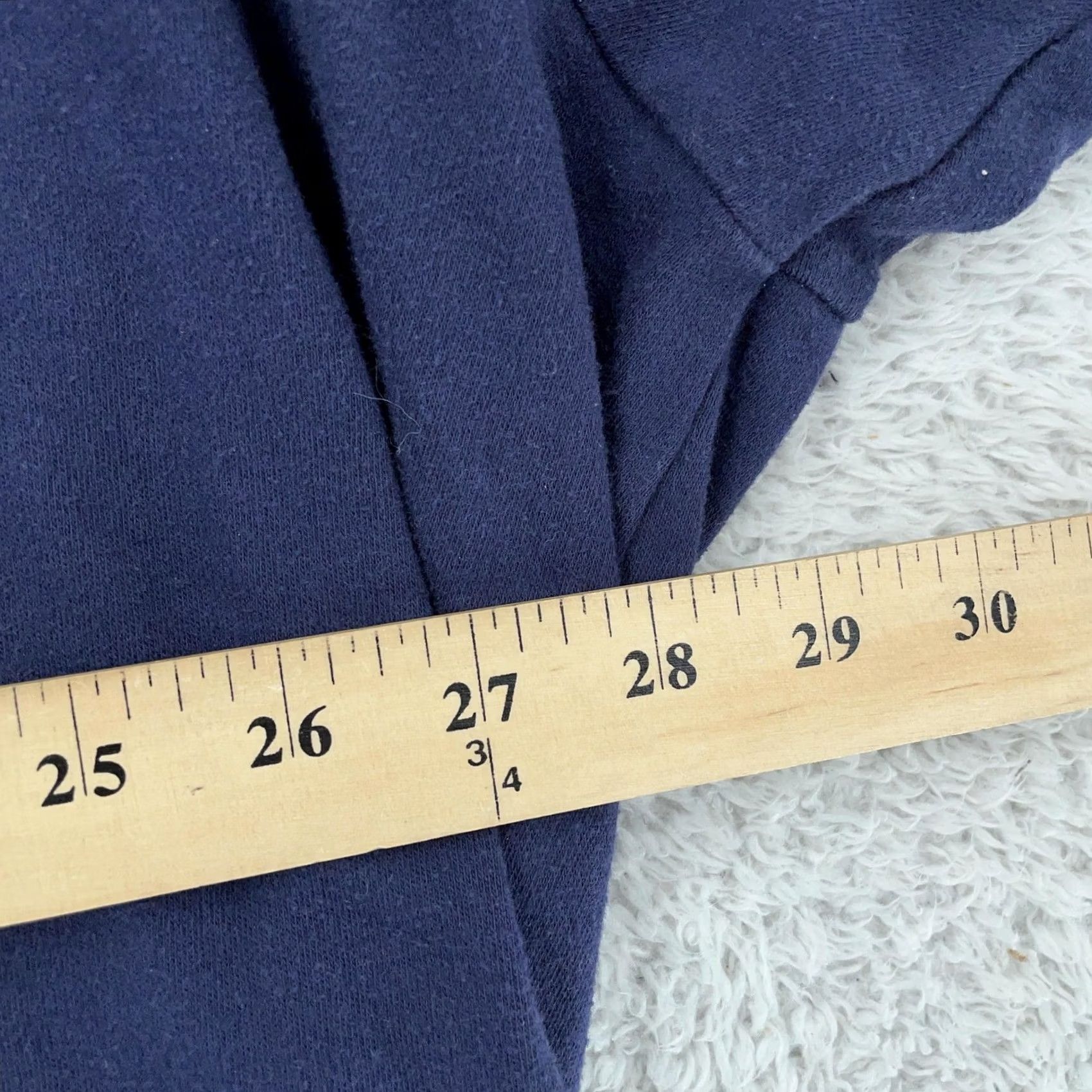 Vintage Roaman's Shirt Women's 4X Tunic 3/4 Sleeve Scoop Neck Pleated Pockets Blue Cotton Blend Polyester Size XXL / US 16-18 / IT 52-54 - 5 Thumbnail